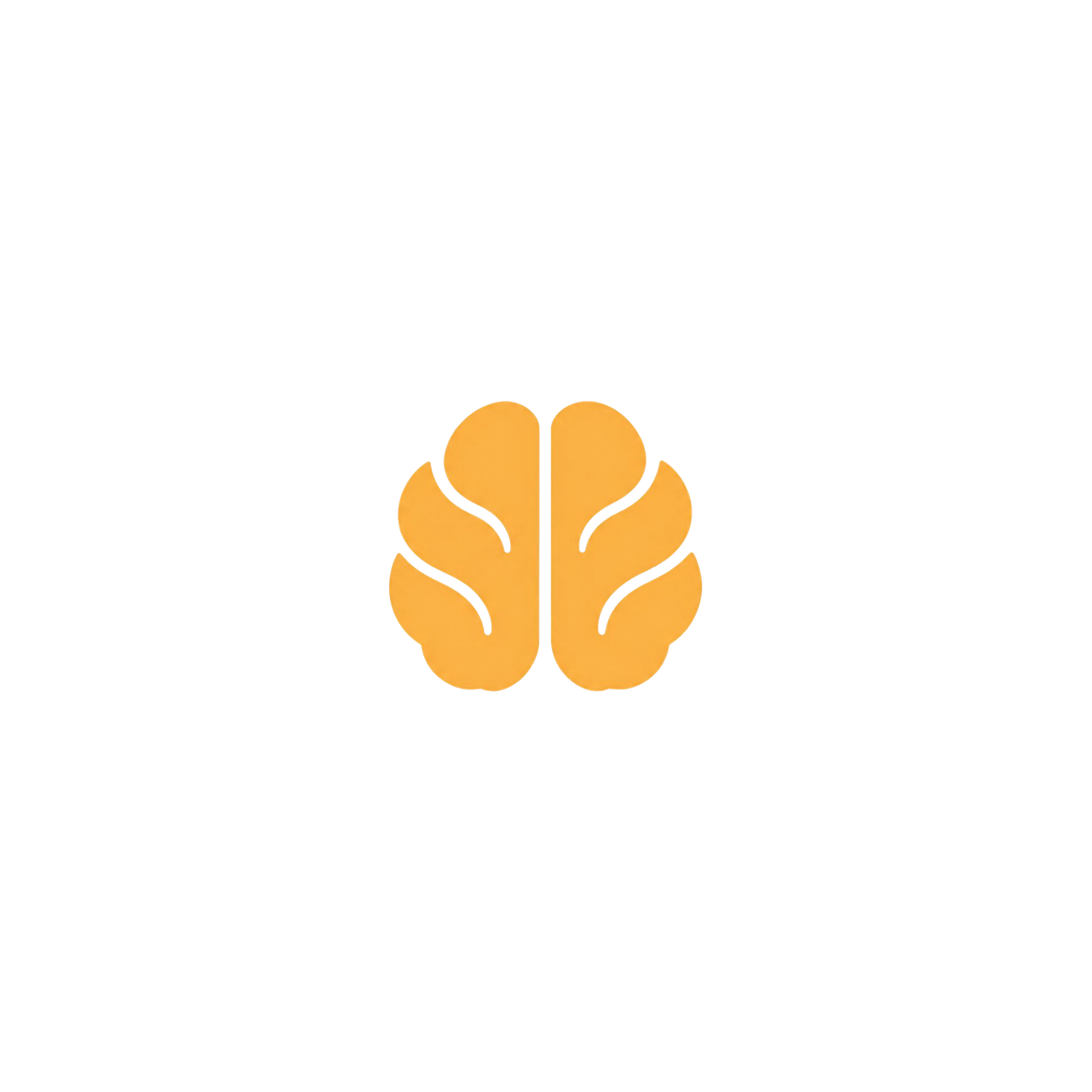 A stylized gold and purple illustration of a brain with a bar graph and arrow overlay.