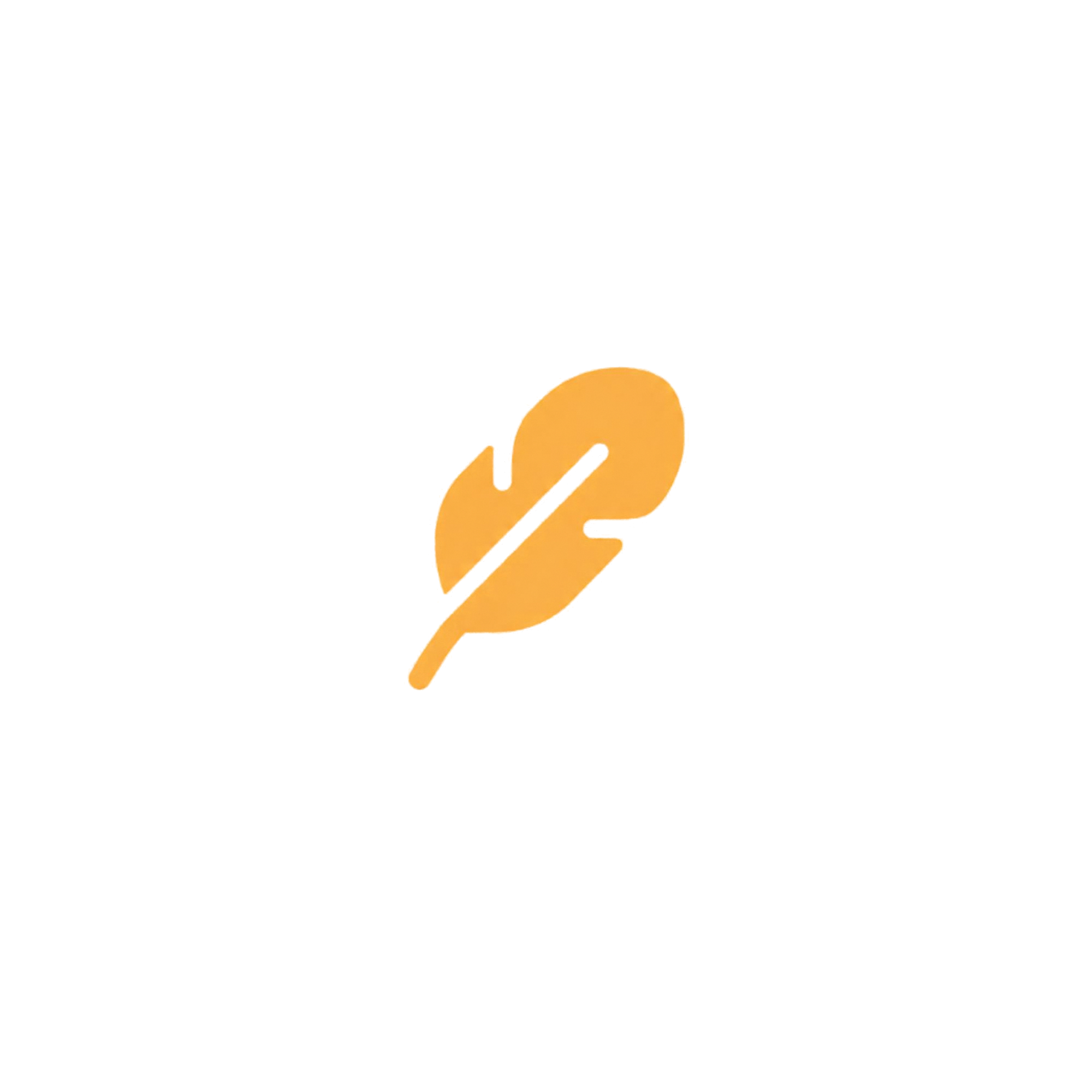 A person holding a yellow-orange pen on a black background.
