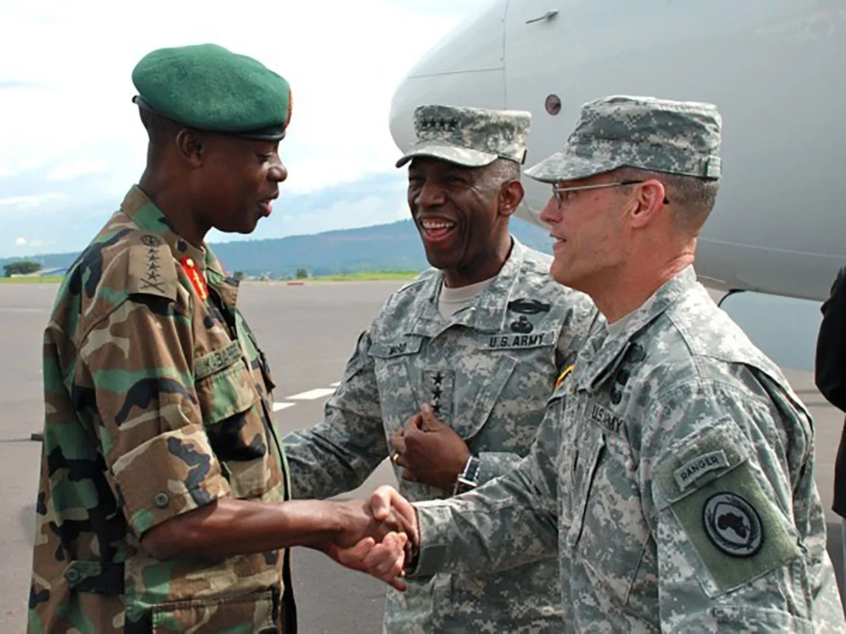 With General Kabarebe and CSM Ripka