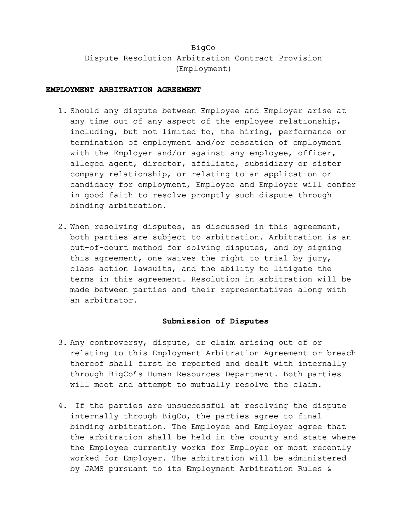 Arbitration & Mediation