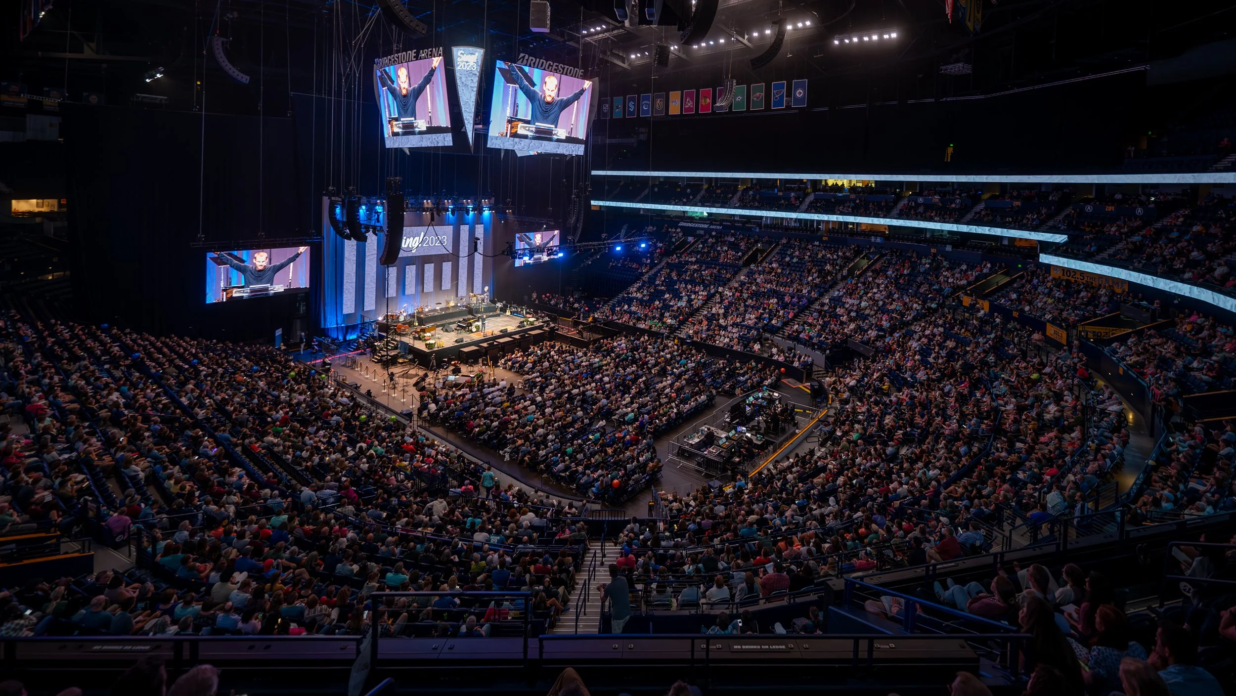 Corporate Conference. 7,500 attendees at Bridgestone Arena.