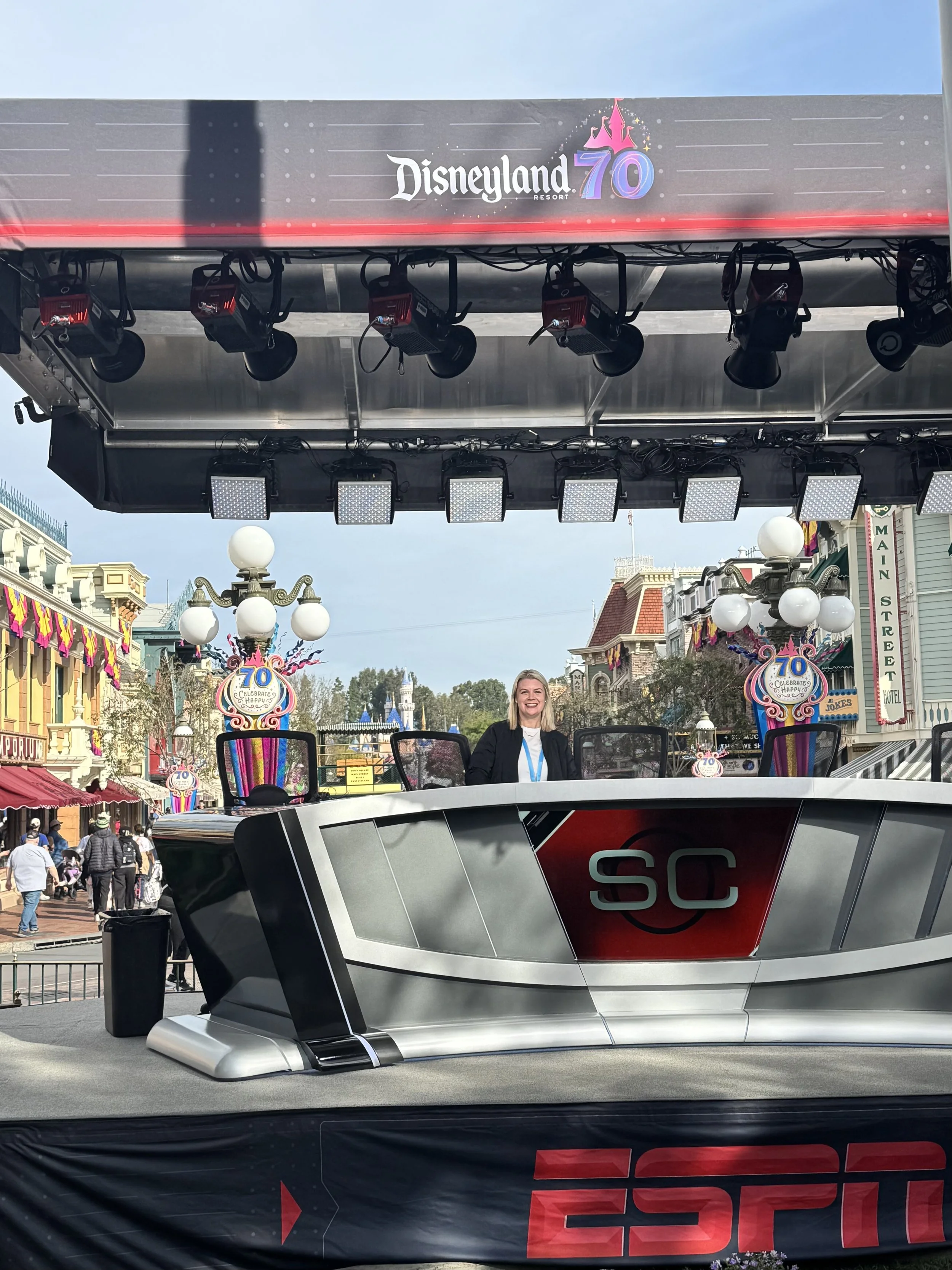 Disneyland ESPN Superbowl Broadcast