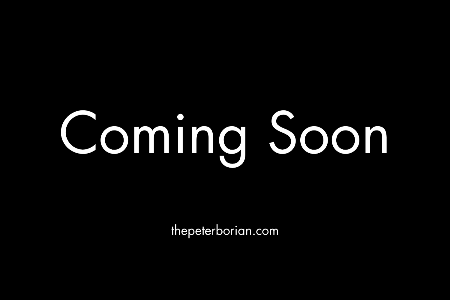 Something exciting is in the works. 
