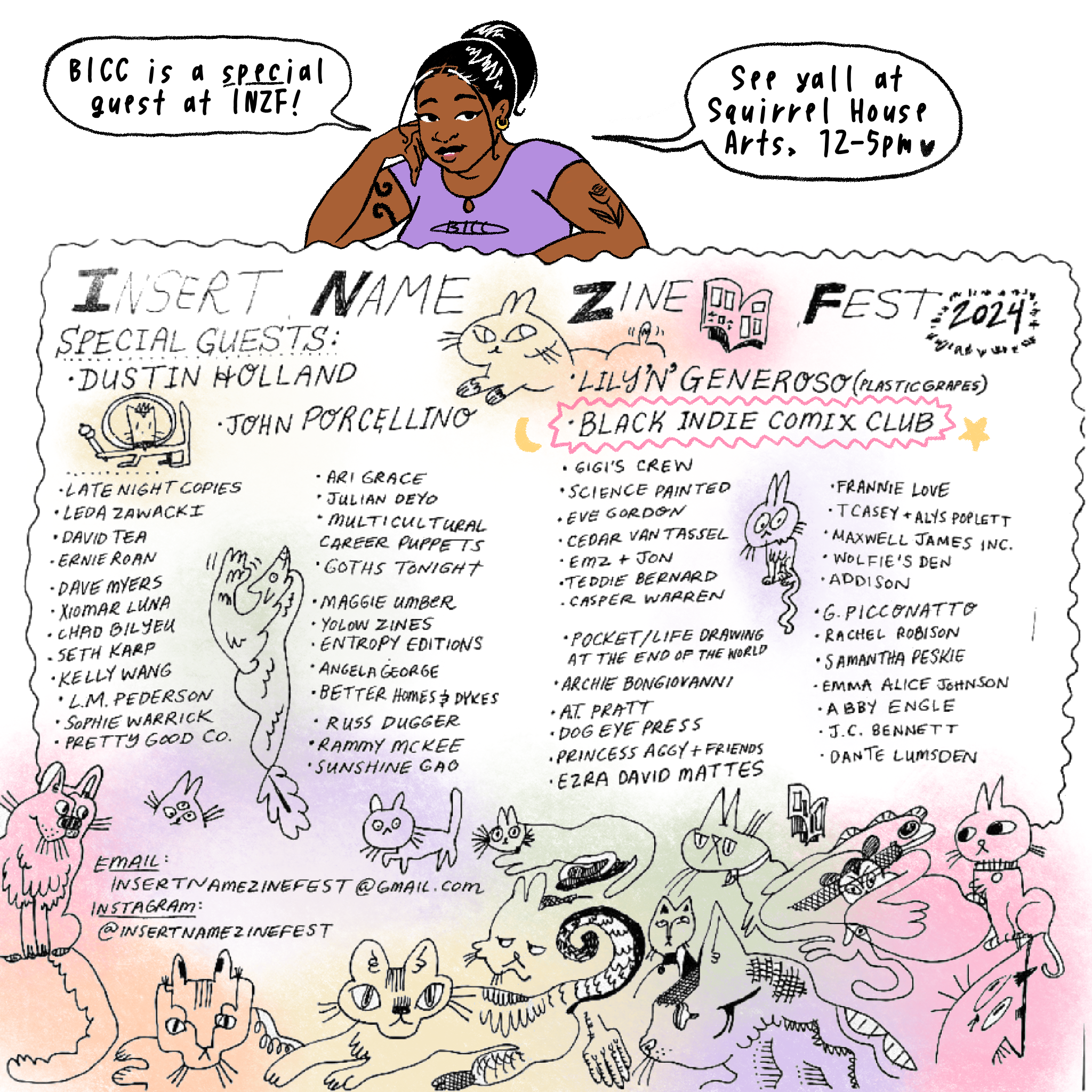 BICC at Insert Name Zine Fest 2024