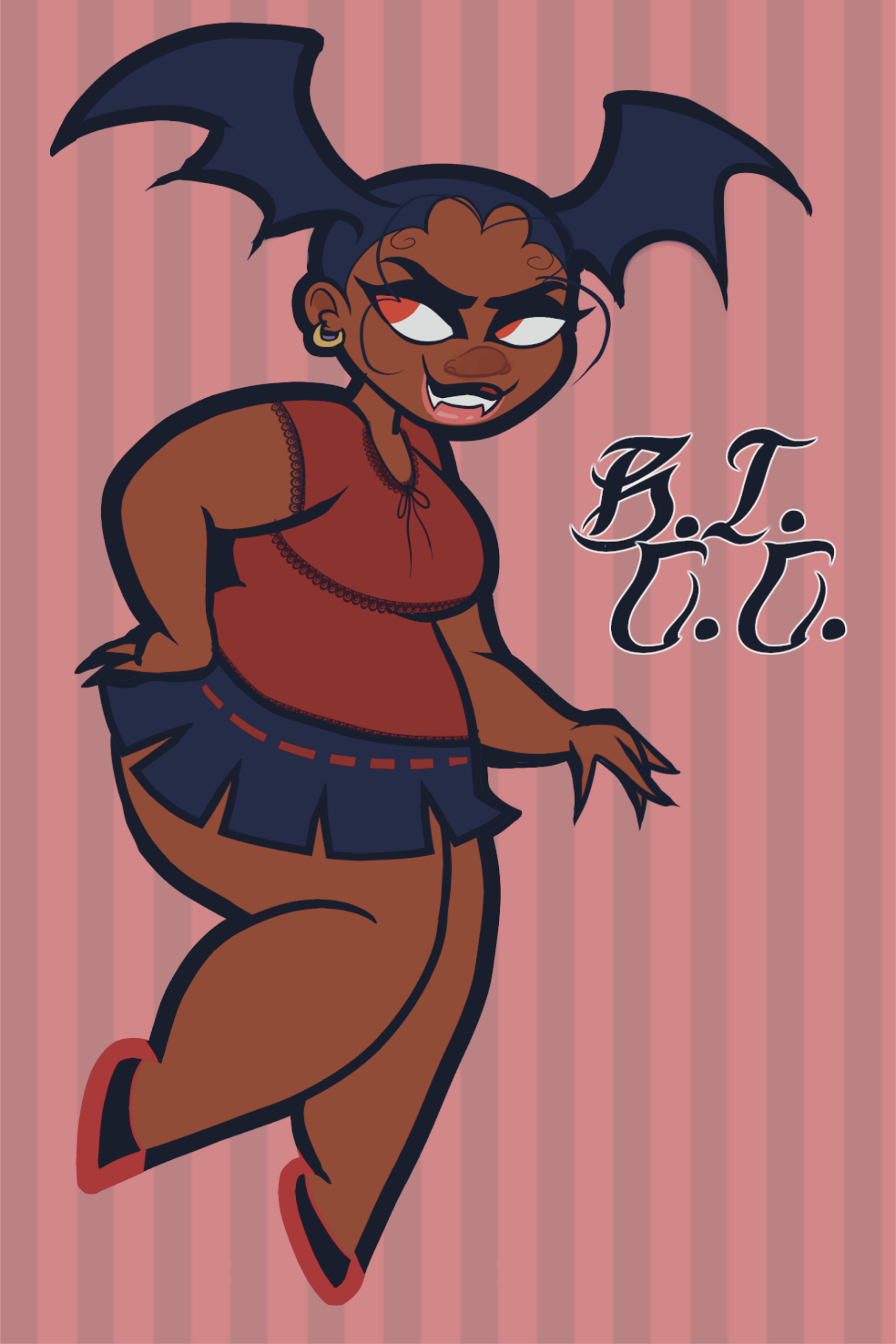 Homegirl B.I.C.C. inside cover for Black & Bloody by Chantiel McKeiver 