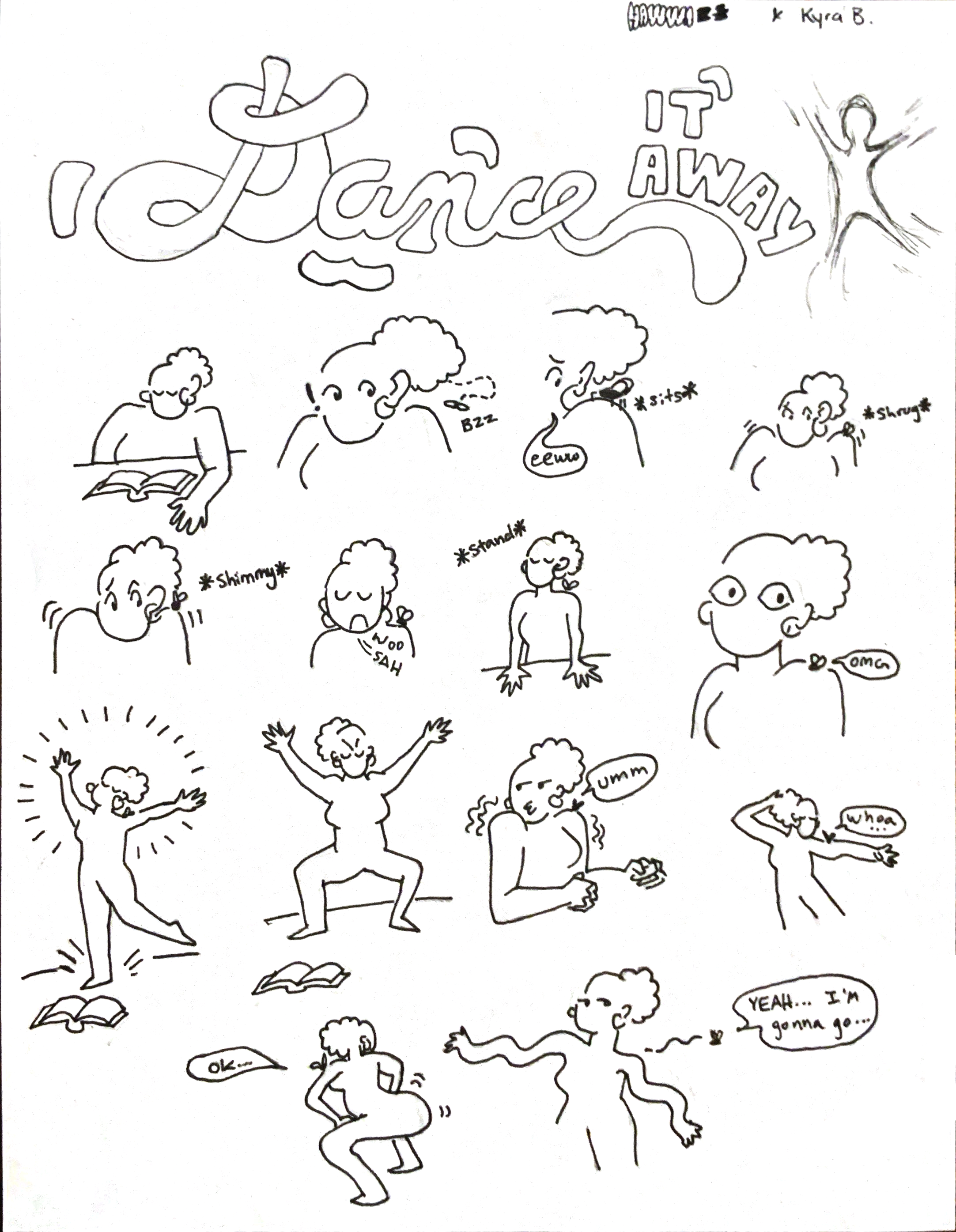 First ever comic jam, Kyra and Hawwa