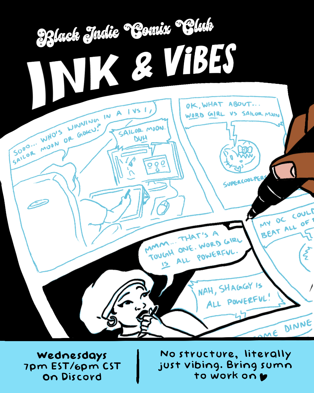 Ink & Vibes Co-working with BICC every Wednesday