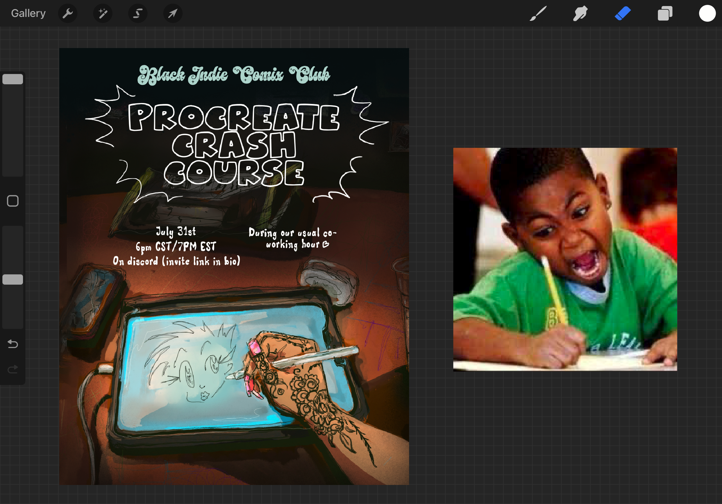 BICC Procreate Crash Course Workshop via Discord