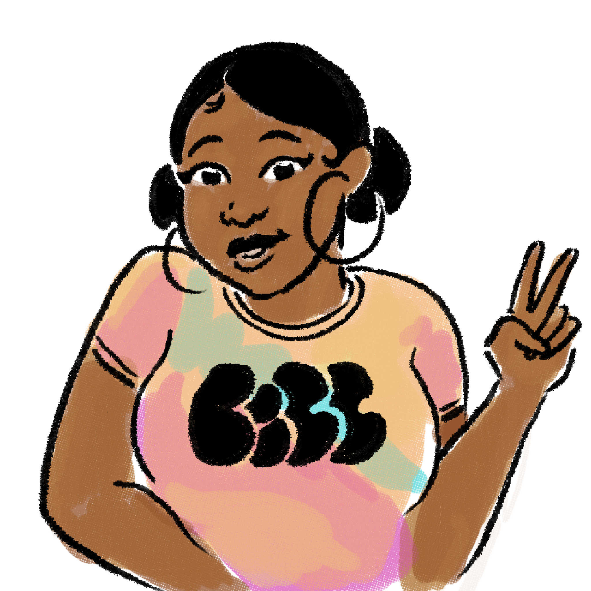 Homegirl Peace Sign by HawwaBe aka Hawwa Youngmark