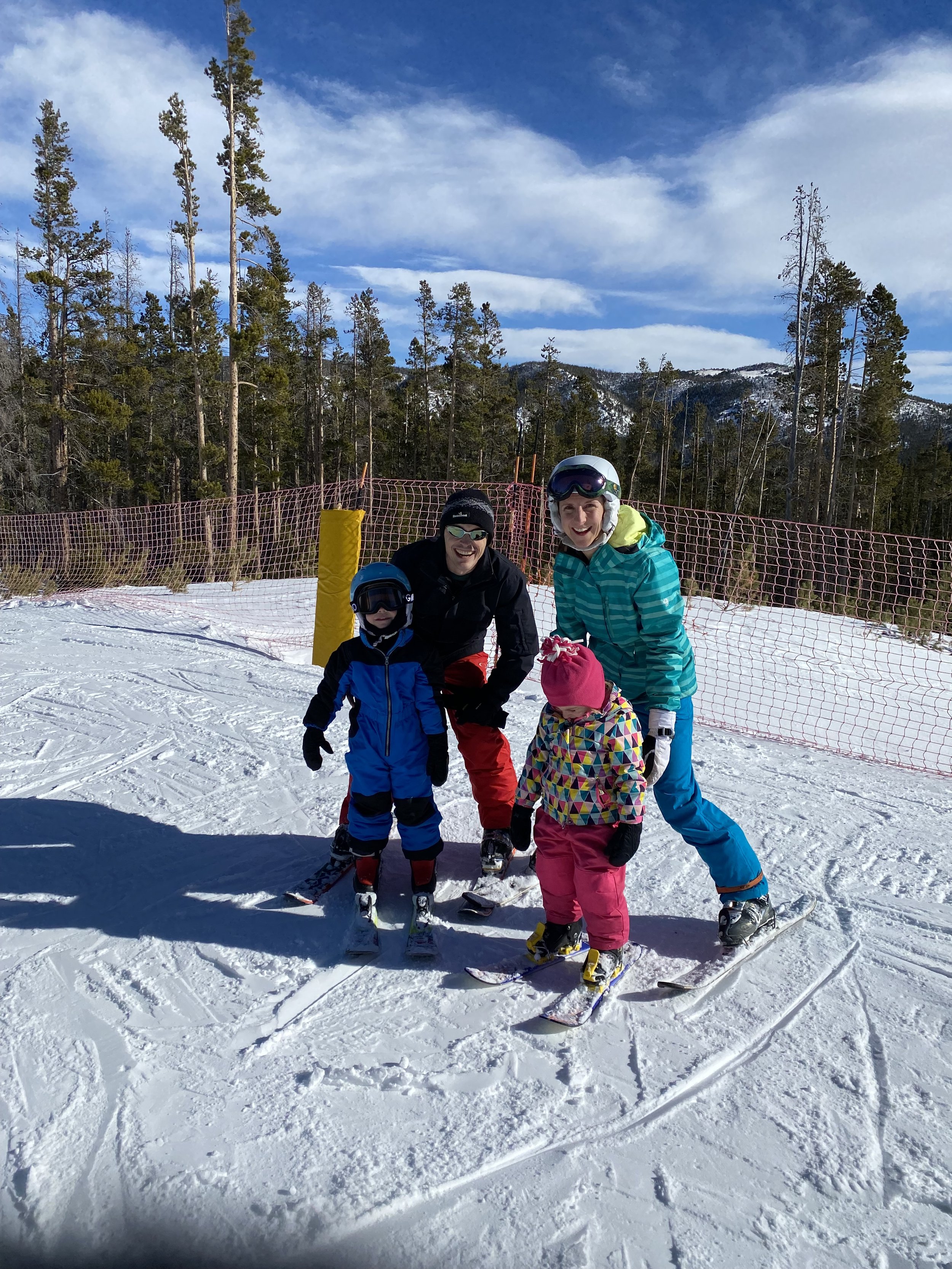Fosdick family skiing in Colorado