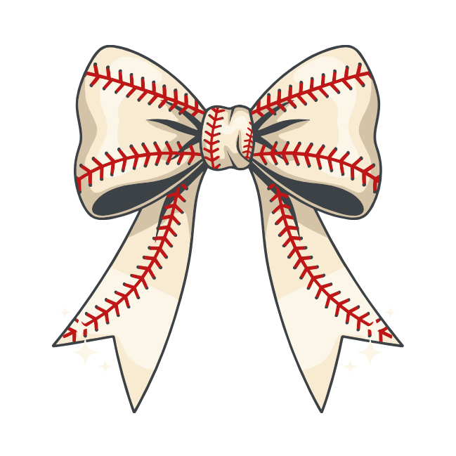 Baseball Bow Pin