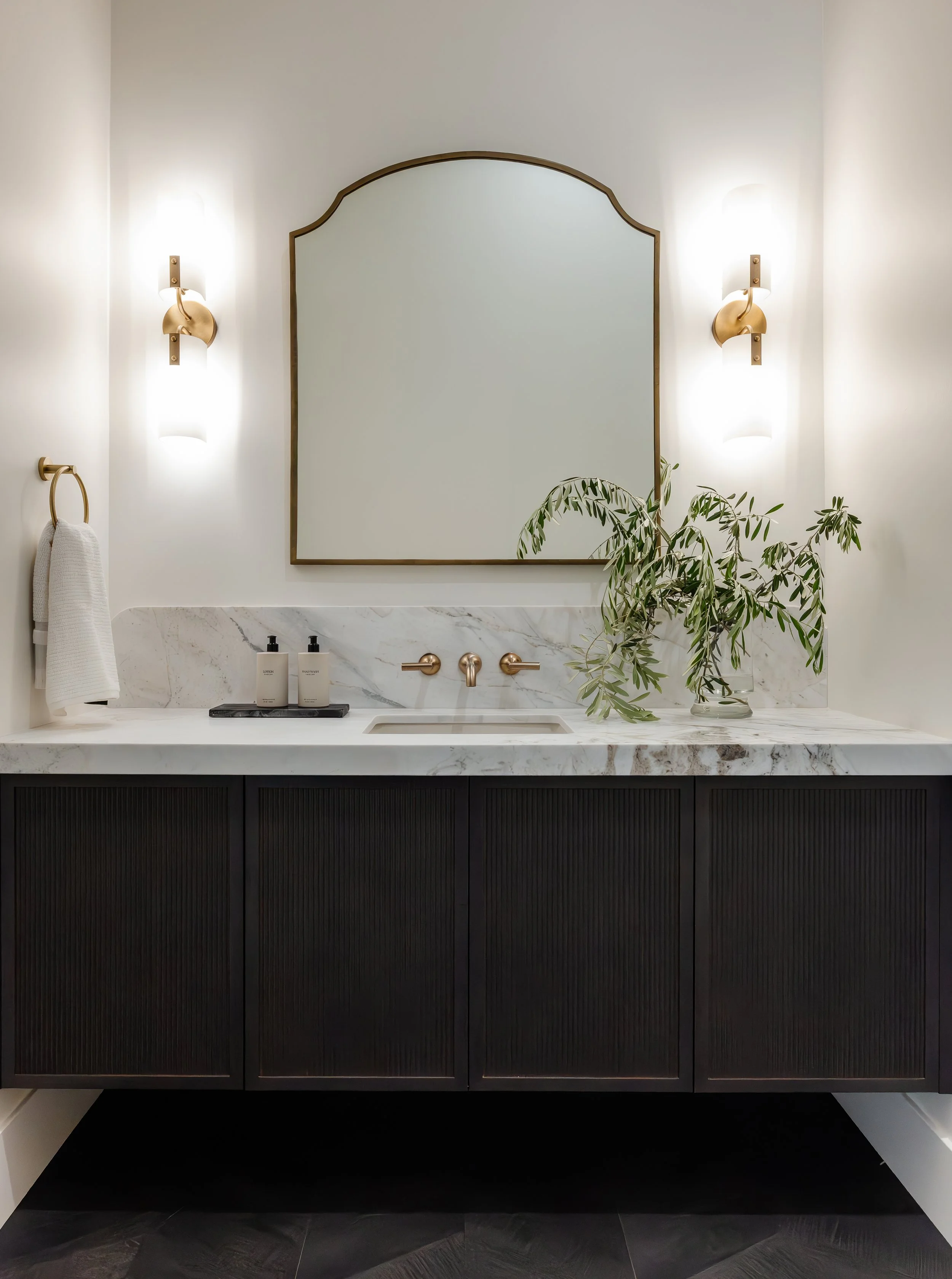 powder bathroom design