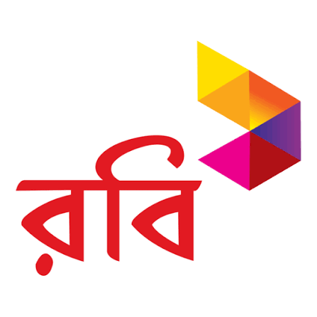 Colorful geometric shapes and red text in a non-Latin script.