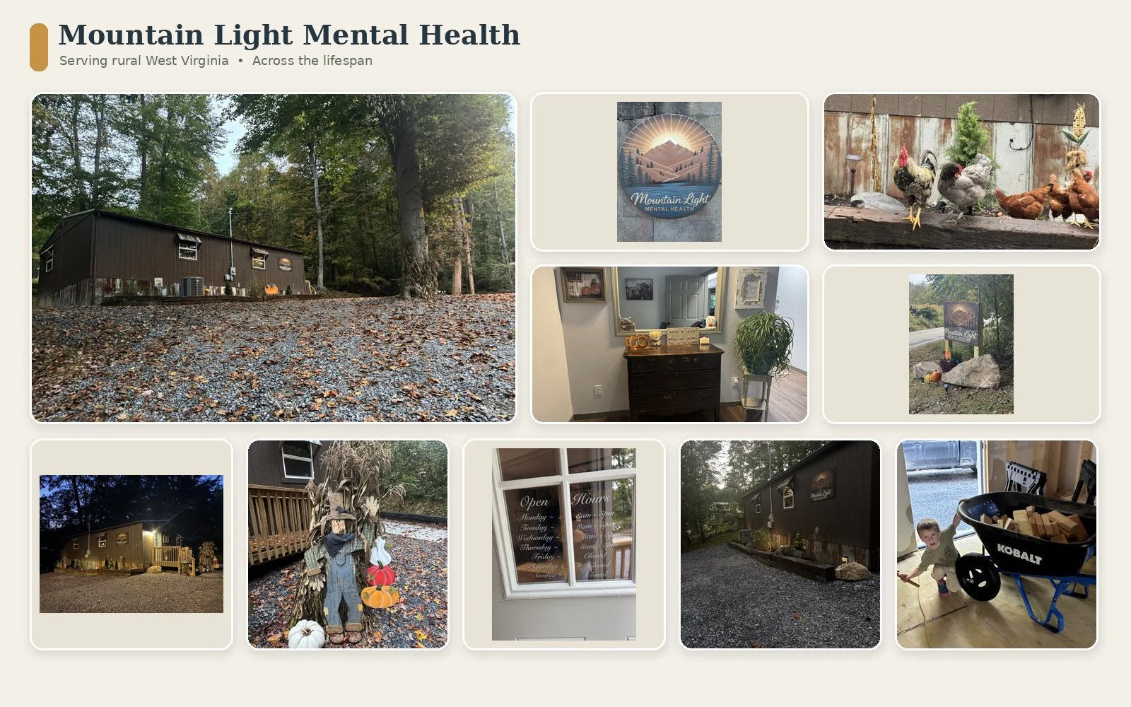 Mountain Light Office Photo Collage