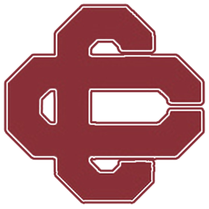 The University of Southern California's Trojan horse logo in maroon and white.