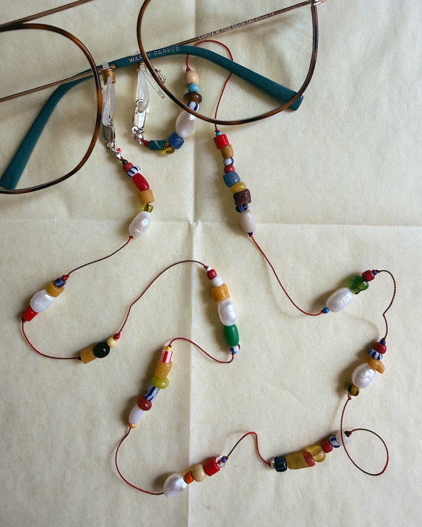Vintage Bead + Pearl Glasses Chain