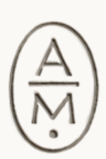 Circular logo with the letters A and M separated by a horizontal line.