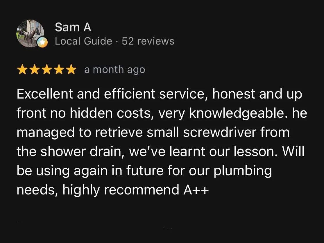 google review drain unblock