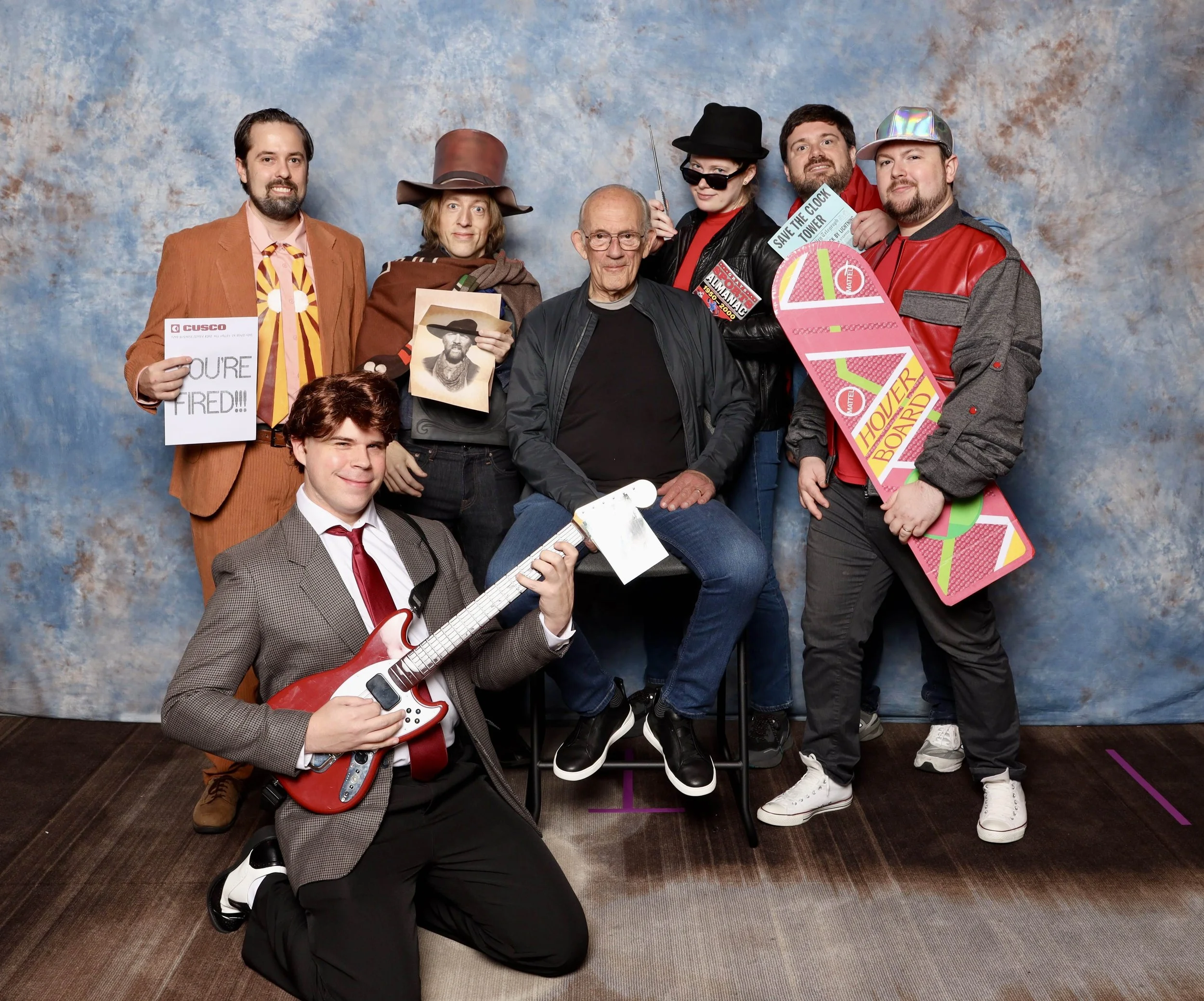 Back to the Future, Oops All Martys (Milly as "Spy Marty") with Christopher Lloyd at DragonCon 2025.
