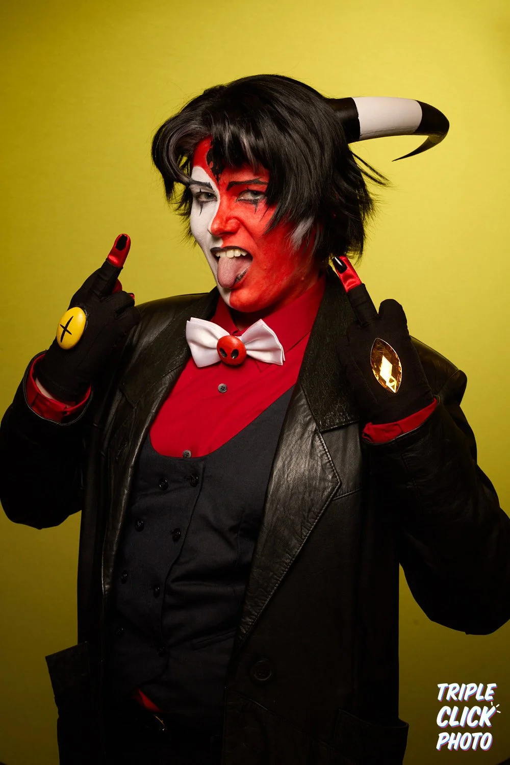 Blitzo from Helluva Boss at Emerald City Comic Con 2025. Photo by Triple Click Photo.