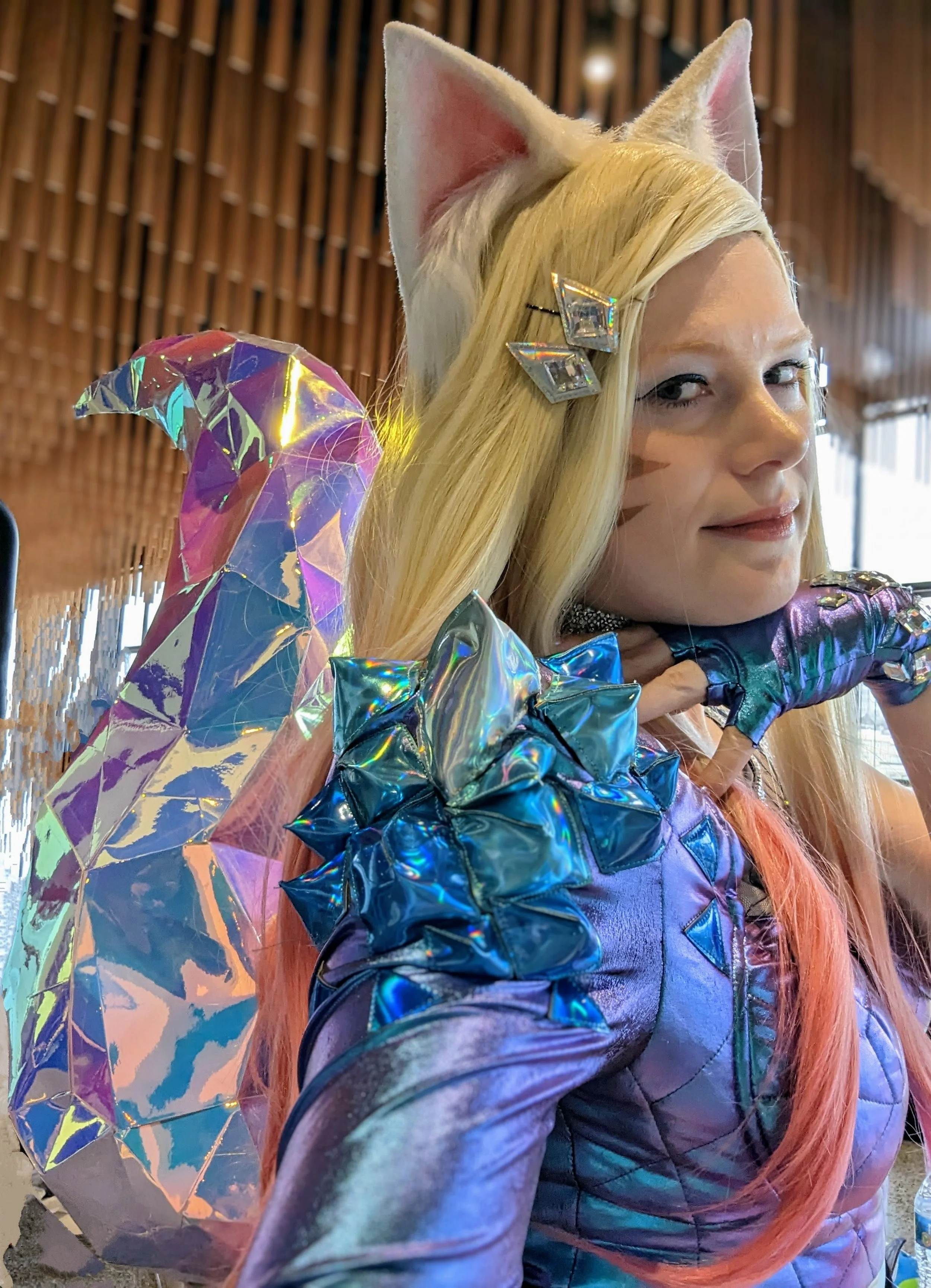 K/DA ALL OUT Ahri from League of Legends at Emerald City Comic Con 2024.