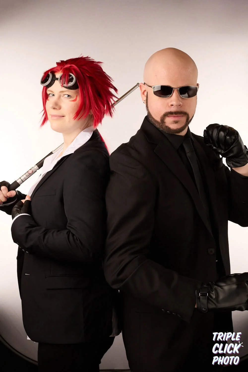 Reno and Rude from Final Fantasy 7 Remake at Emerald City Comic Con 2026. Photo by Triple Click Photo.