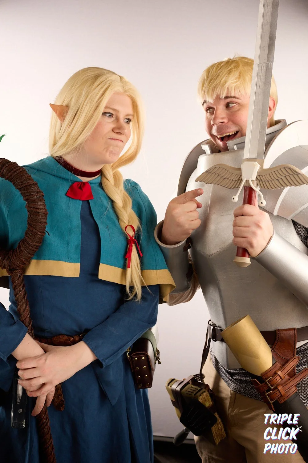 Marcille and Laios from Delicious in Dungeon at Emerald City Comic Con 2025. Photo by Triple Click Photo.