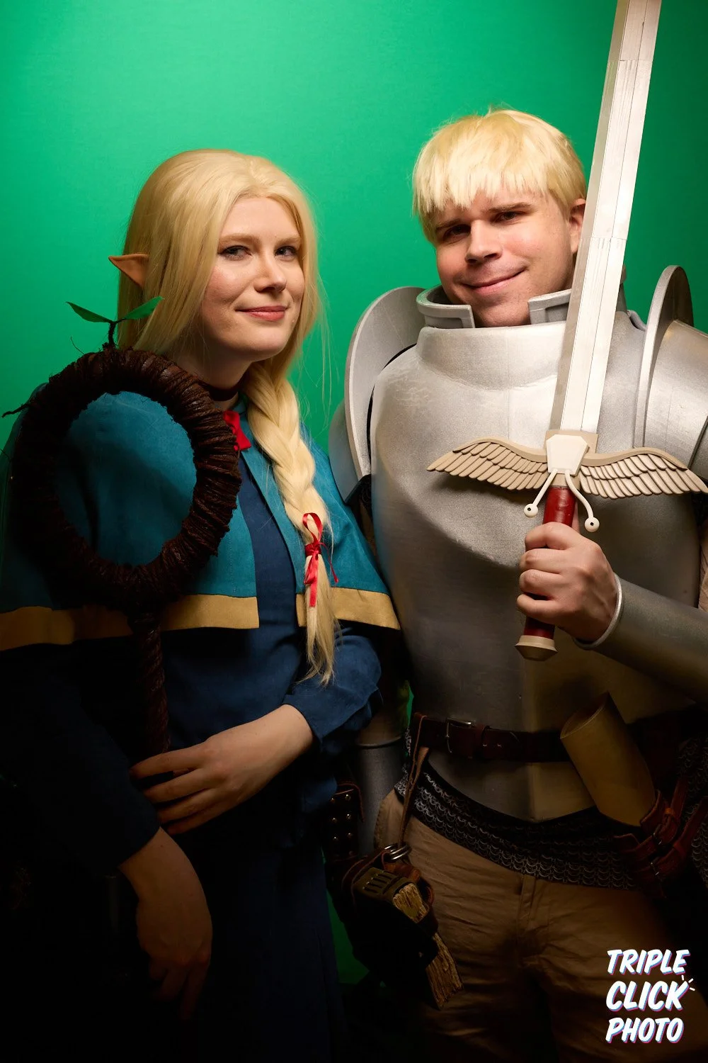 Marcille and Laios from Delicious in Dungeon at Emerald City Comic Con 2025. Photo by Triple Click Photo.