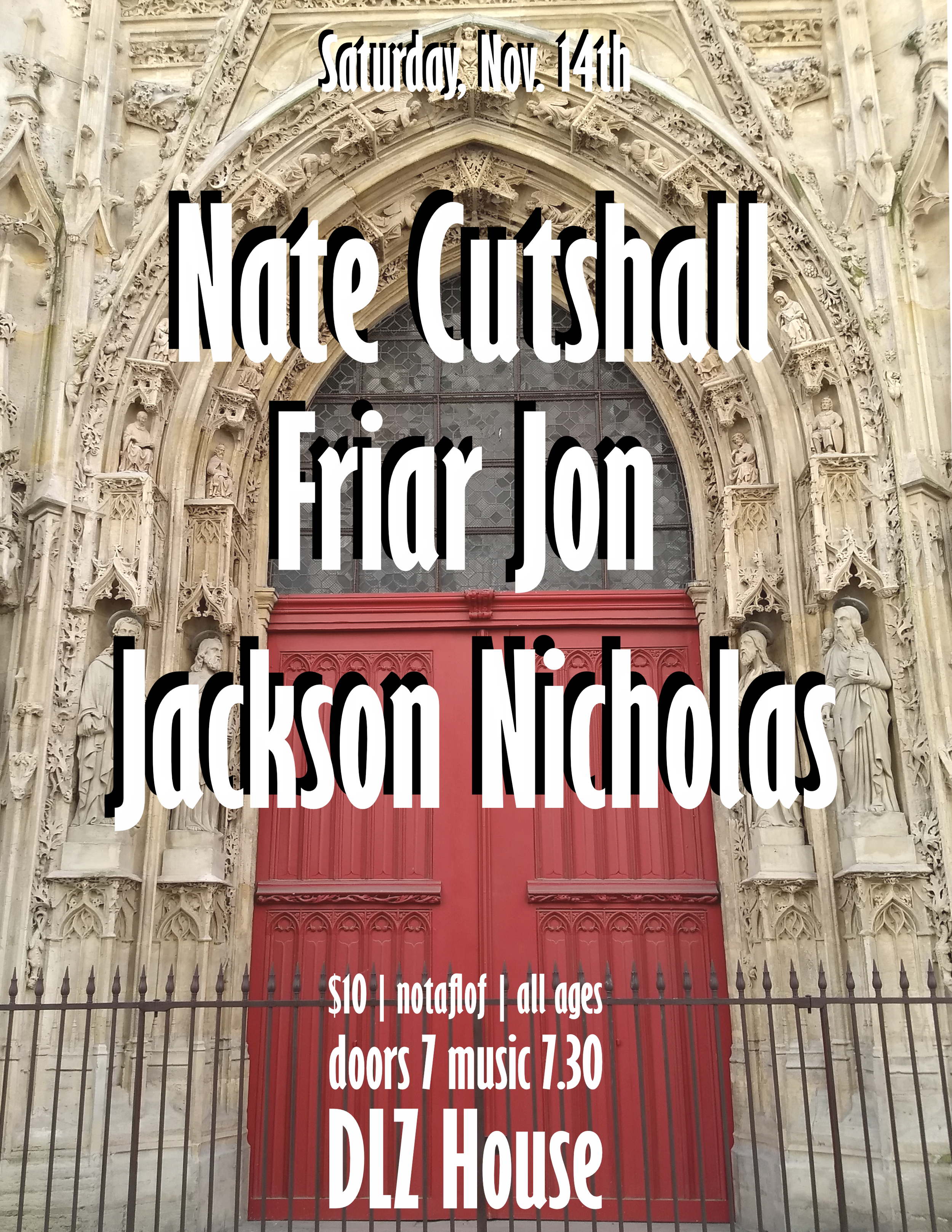 11/14/26 - Nate Cutshall, Friar Jon, Jackson Nicholas