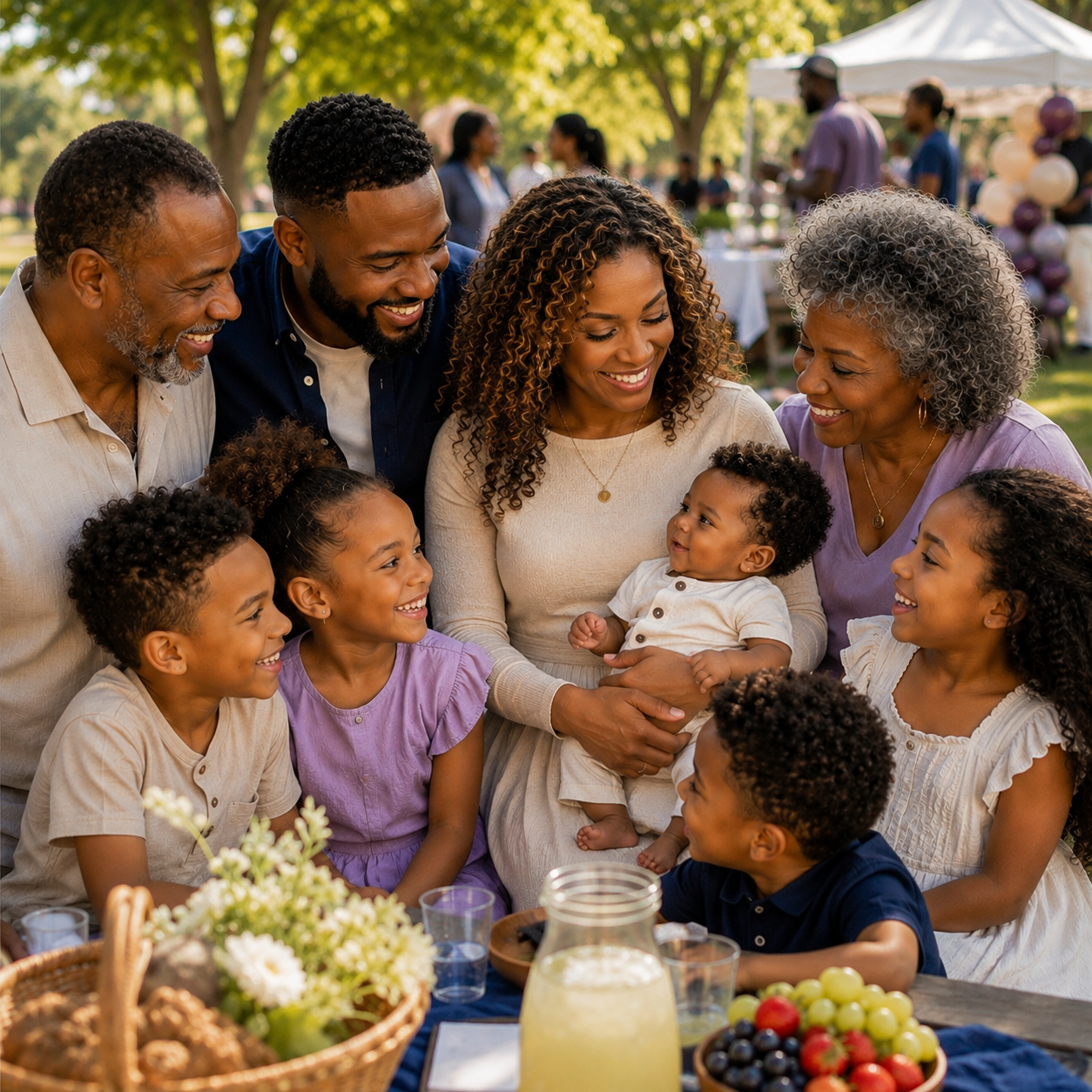 black generational family