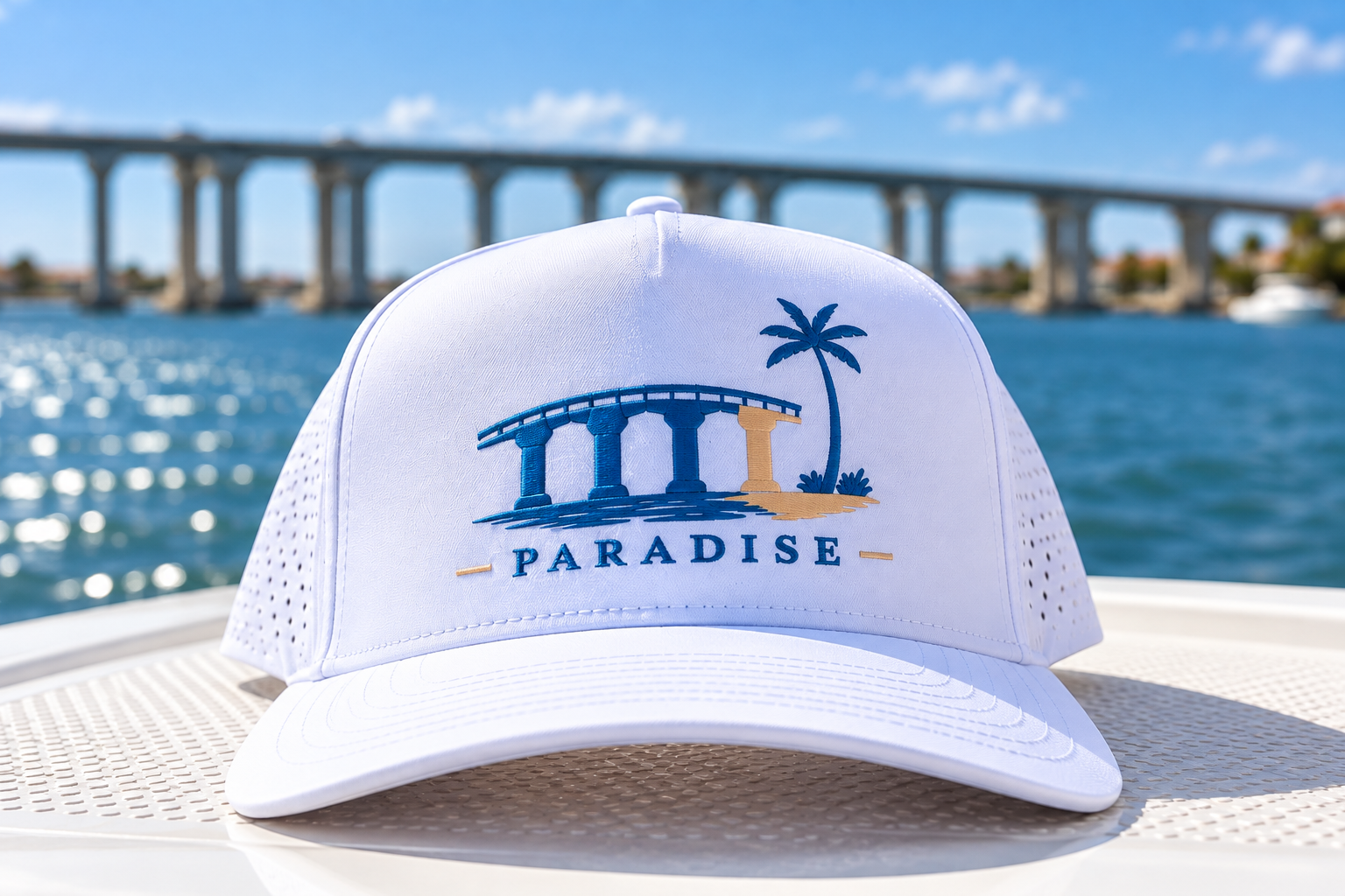 White Performance Hat