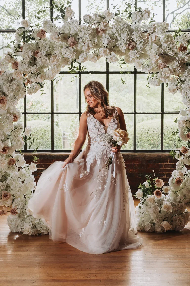 Gown provided by J. Andrew's Bridal