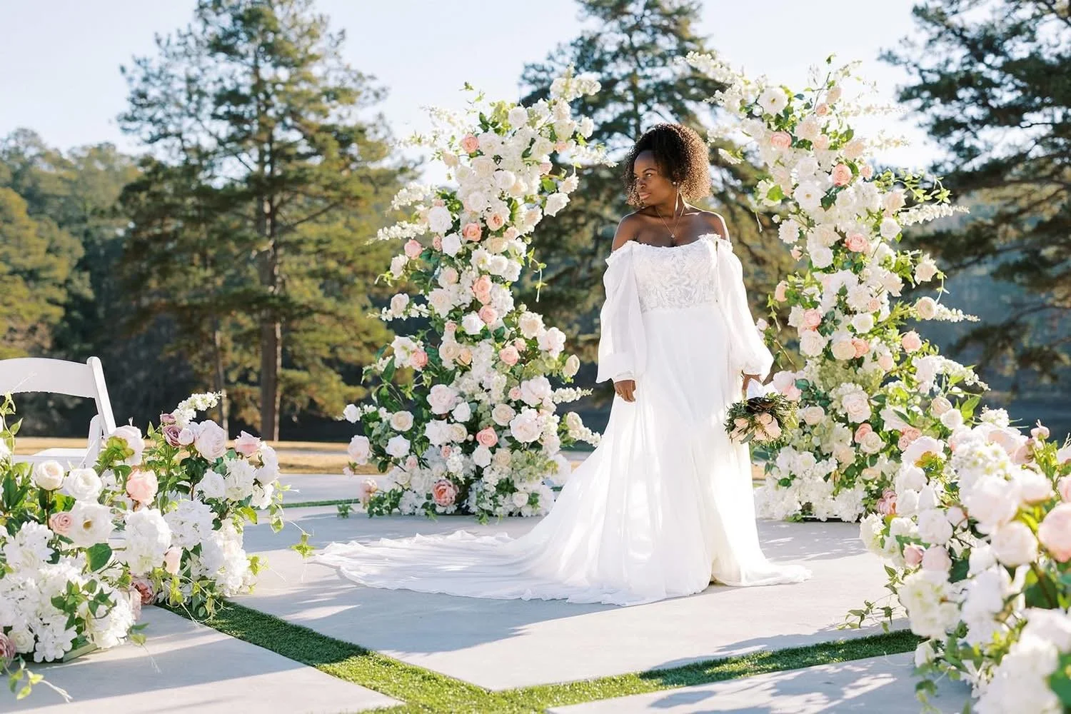 Gown provided by J. Andrew's Bridal
