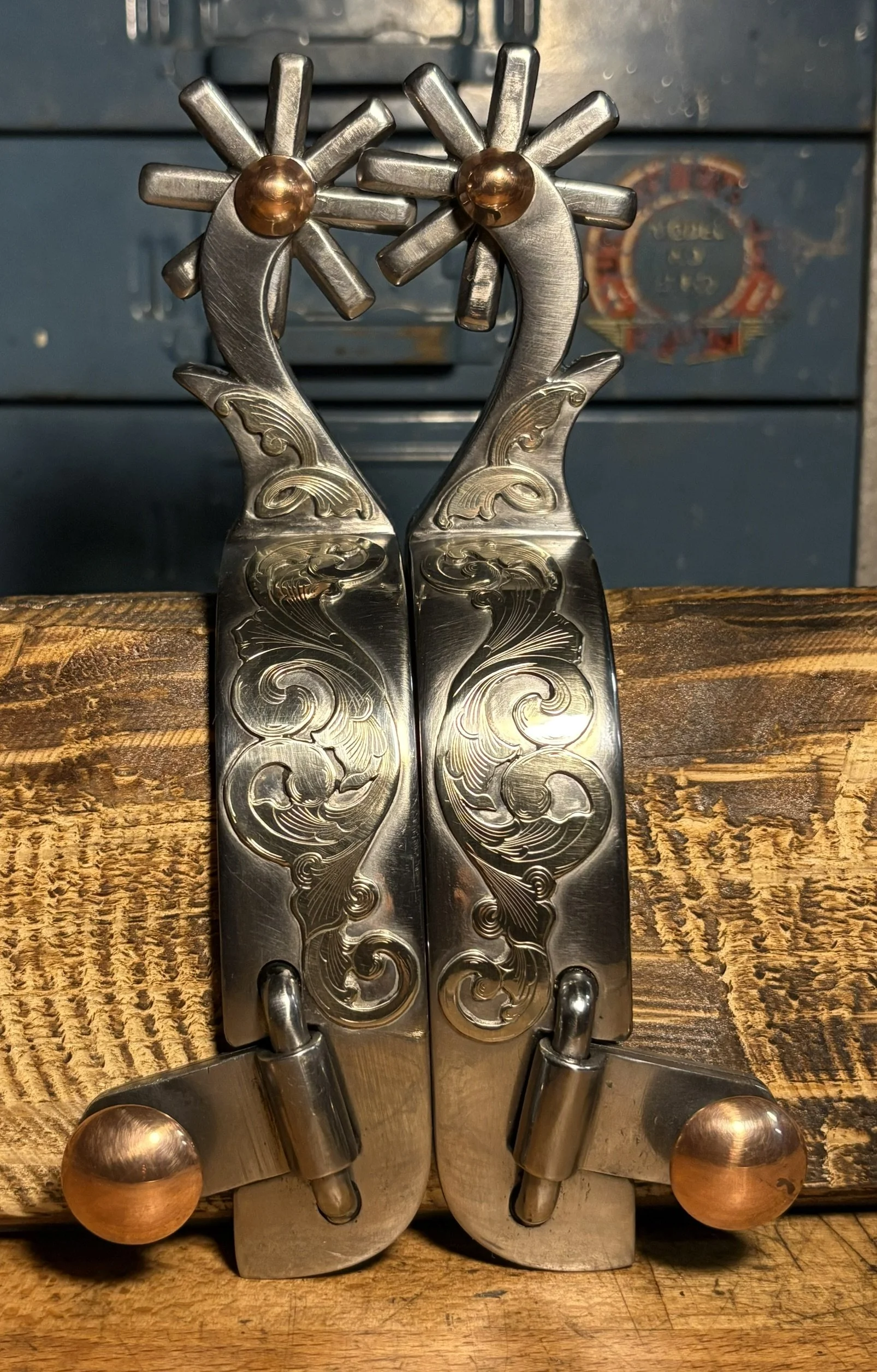 Scroll Copper  Chapguard  Eight Point