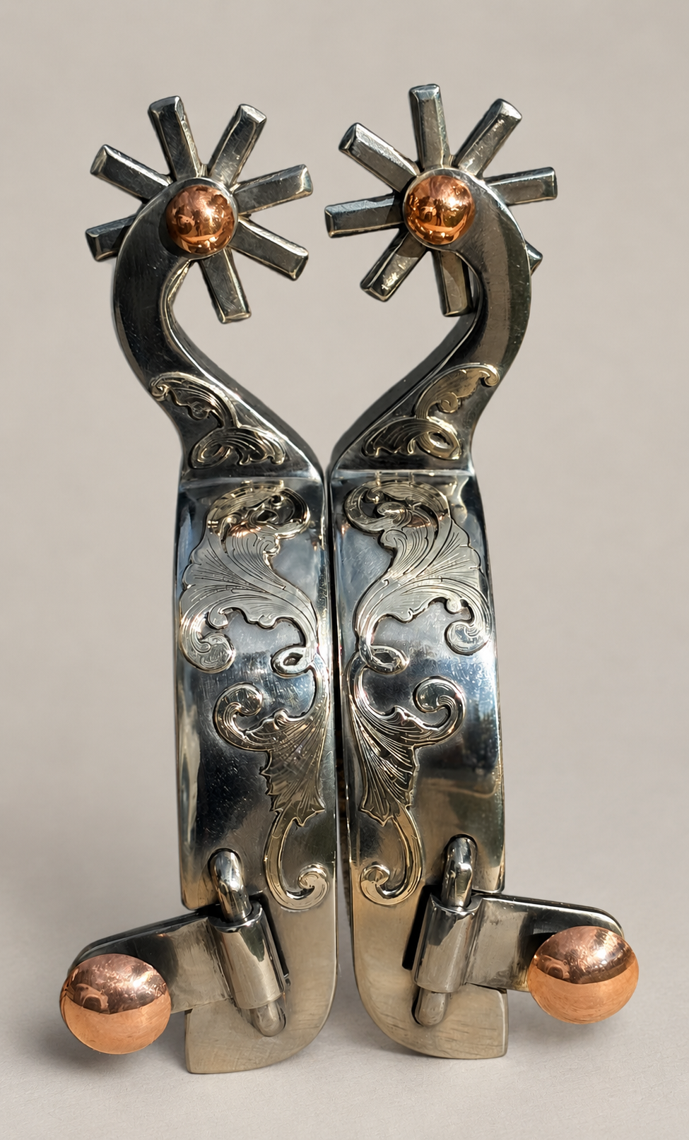 Scroll Copper Gooseneck Eight Point