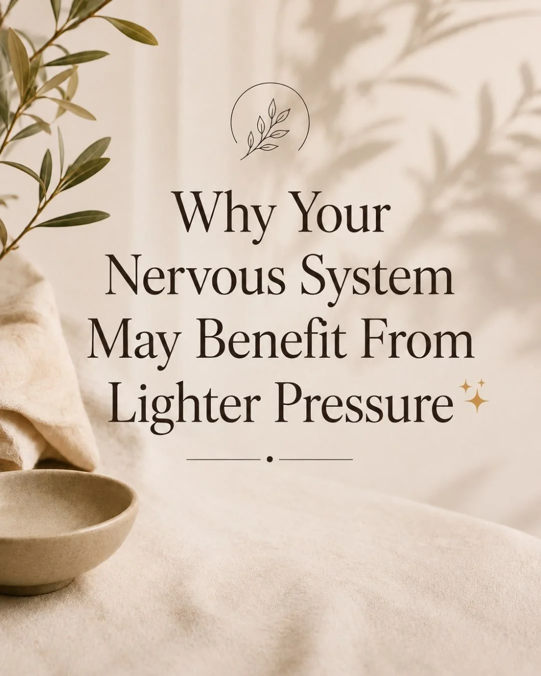 More pressure isn&rsquo;t always more therapeutic✨

When your nervous system is already highly stimulated, intense pressure may not always be what your body responds to best.

Gentler, slower techniques can provide therapeutic input while creating a 