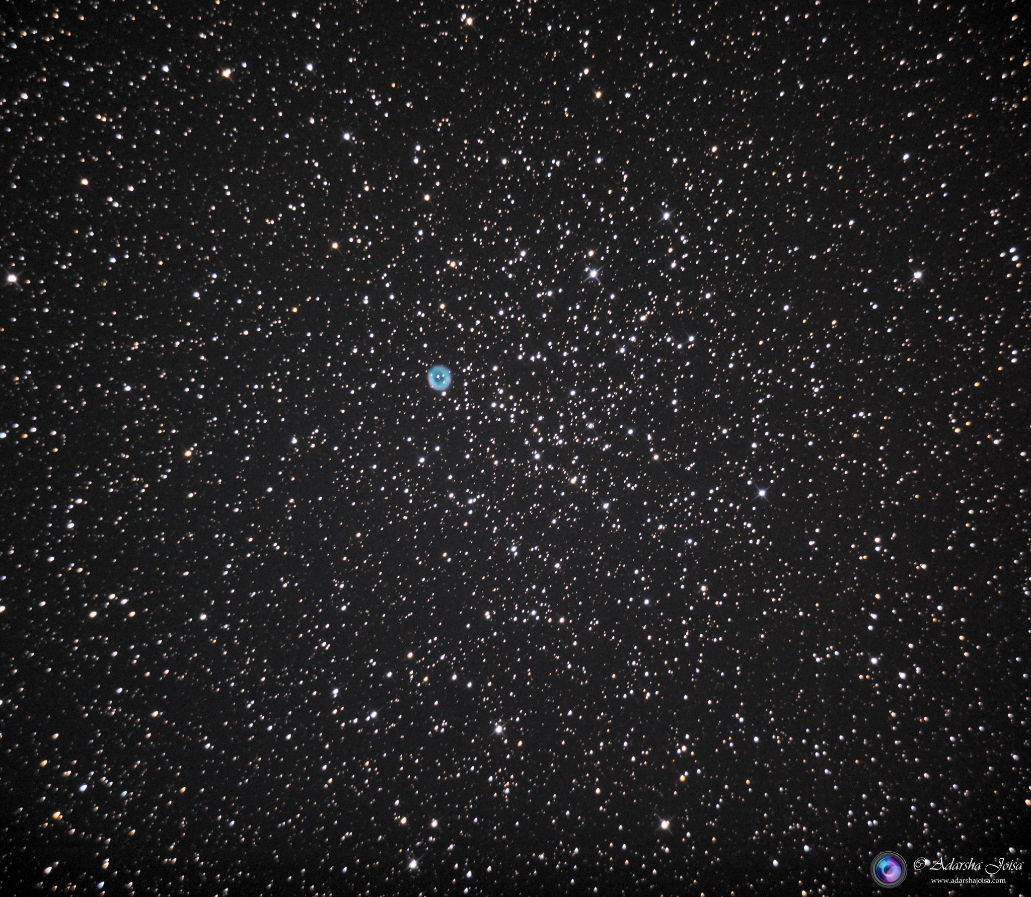 M46 - A Planetary nebula in a star cluster