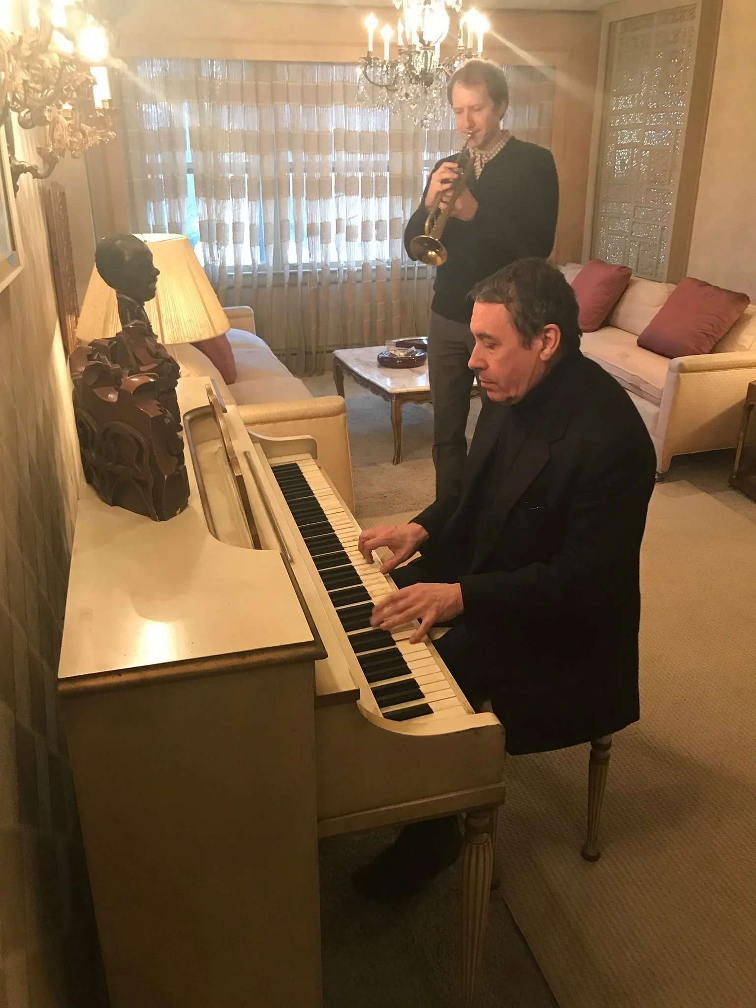 recording with Jools Holland at the Louis Armstrong House Museum 