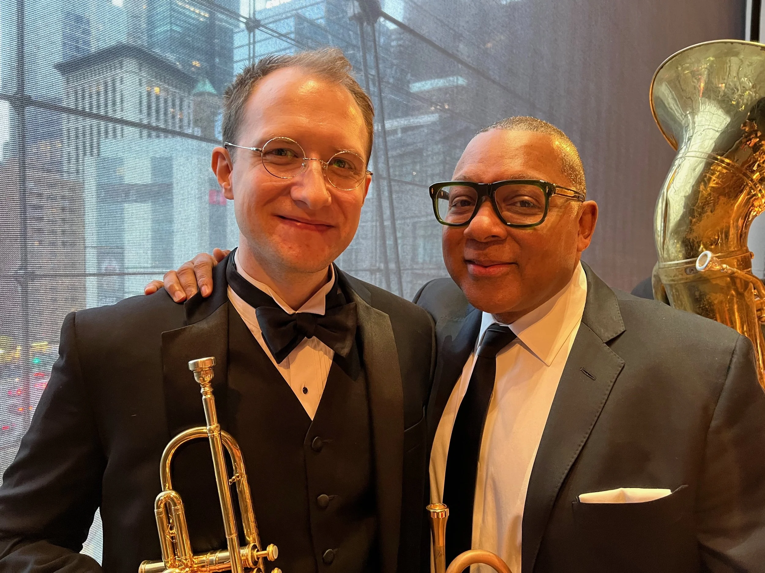performing with Wynton Marsalis at Lincoln Center