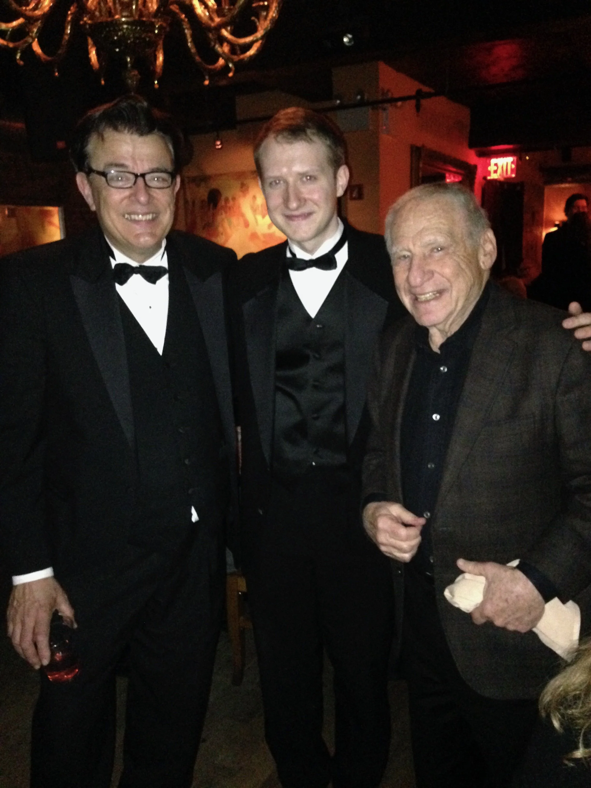 with Vince Giordano and Mel Brooks