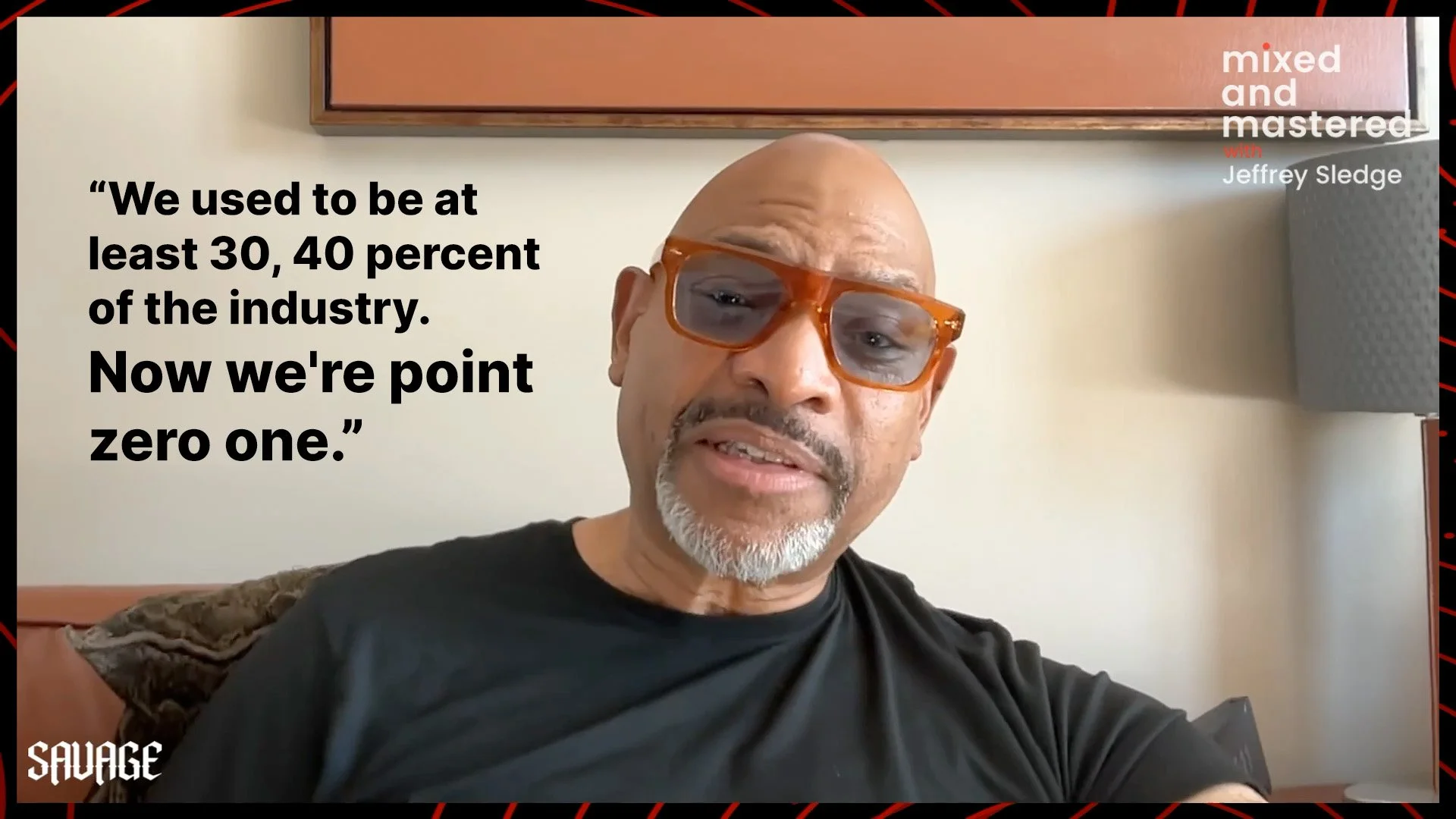"We use to be at least 30, 40 percent of the industry. Now were point zero one." - Merlin Bobb