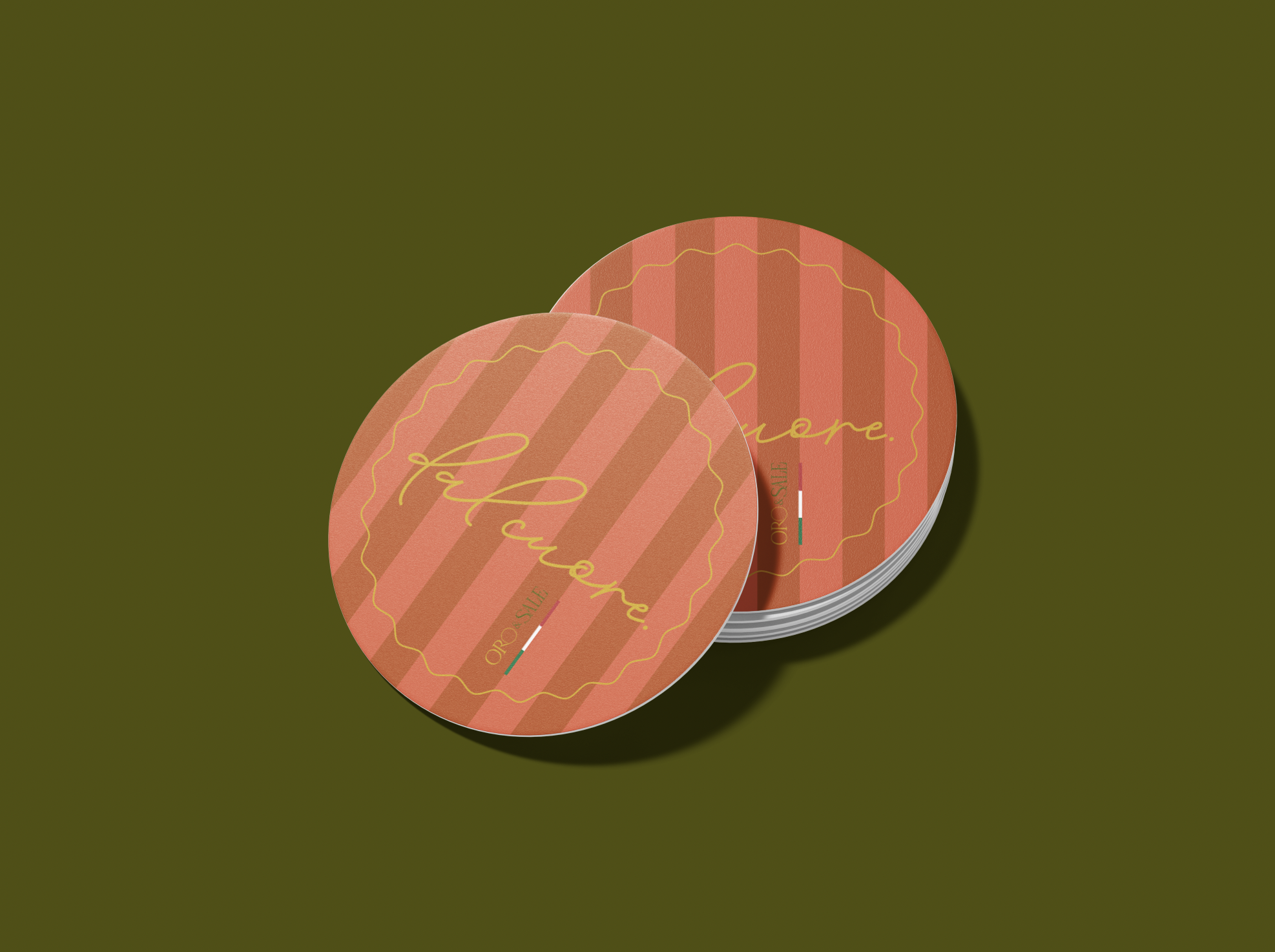 Coaster design - Custom hand-lettering - Branding