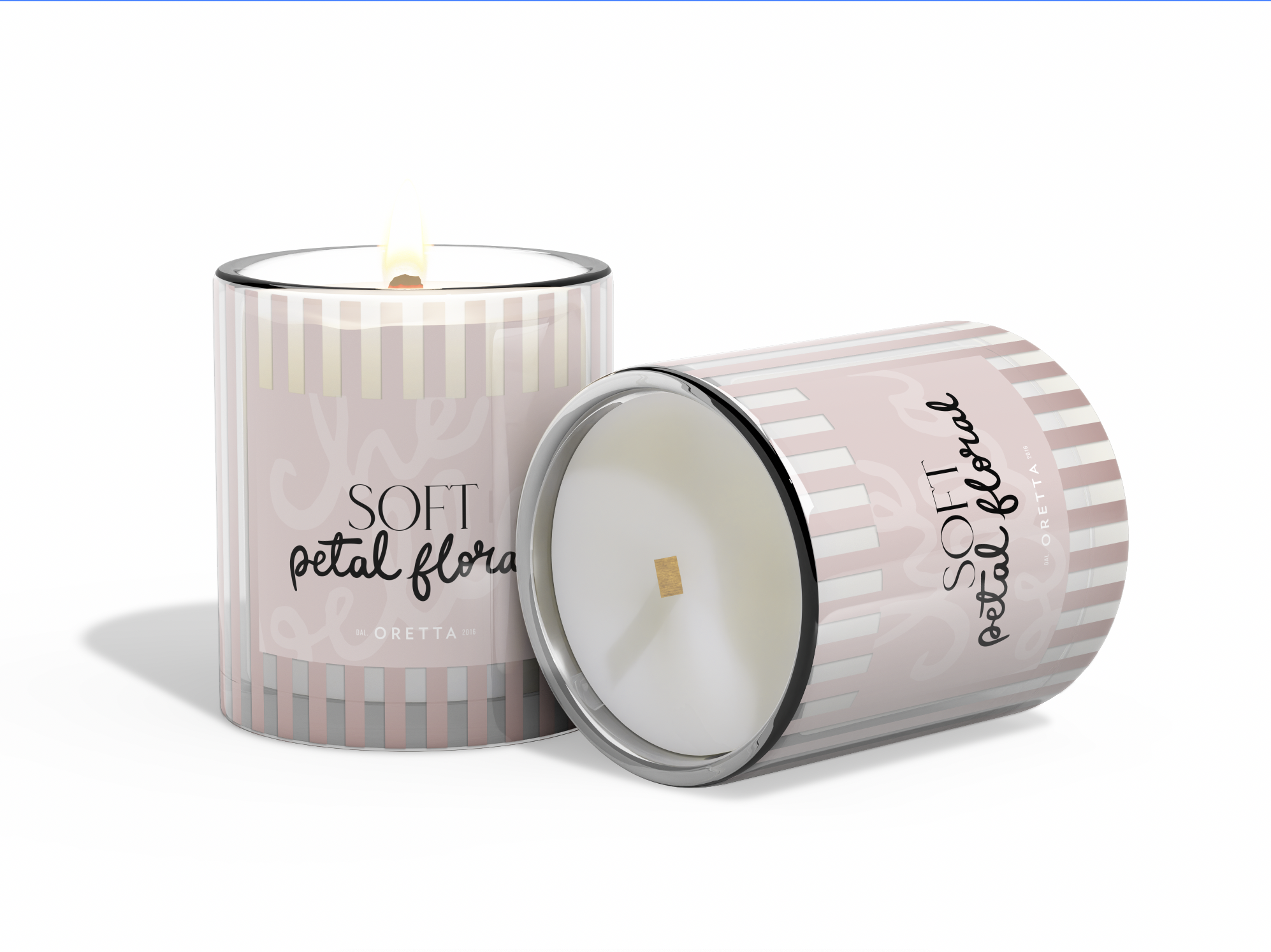 Candle design - Custom hand-lettering - Branding