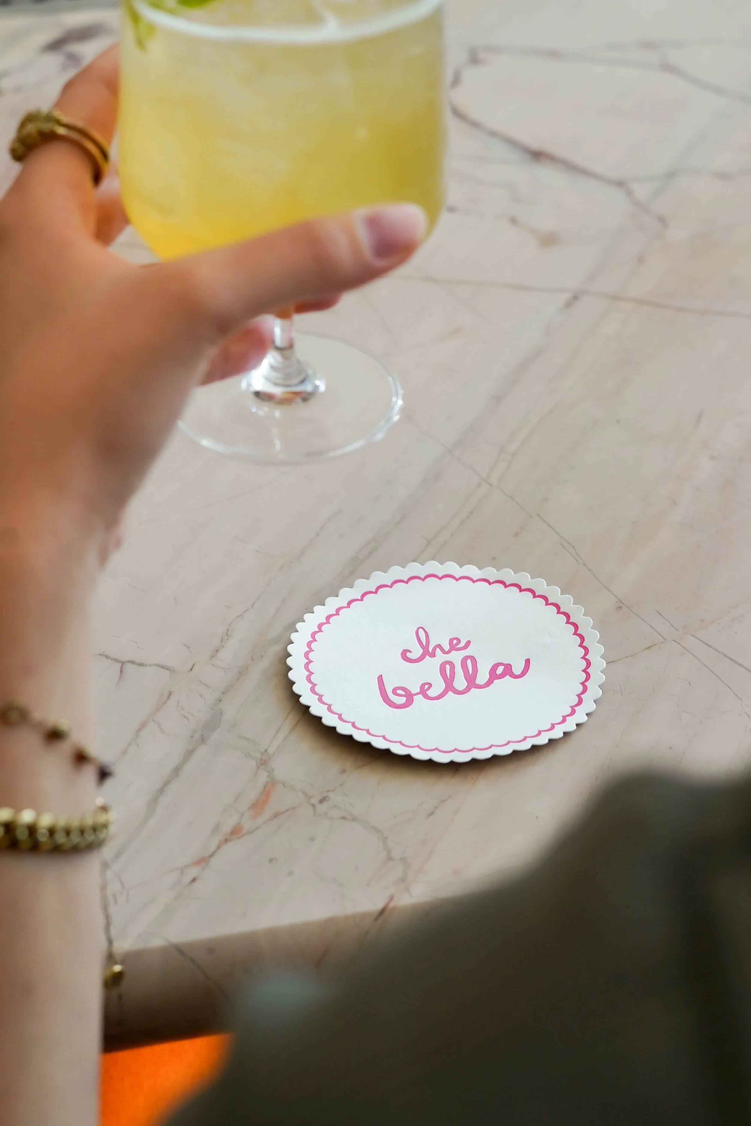 Coaster design - Custom hand-lettering - Branding