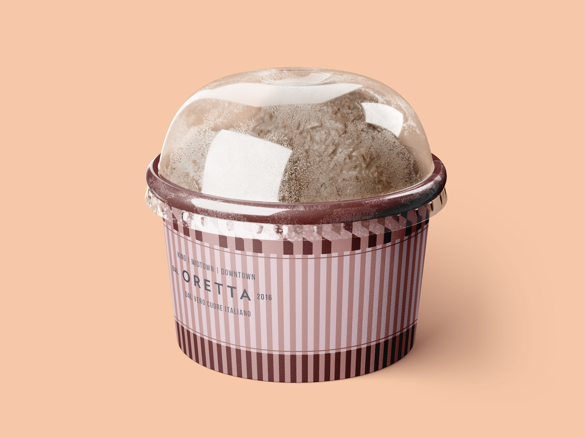 Gelato cup design - Takeout