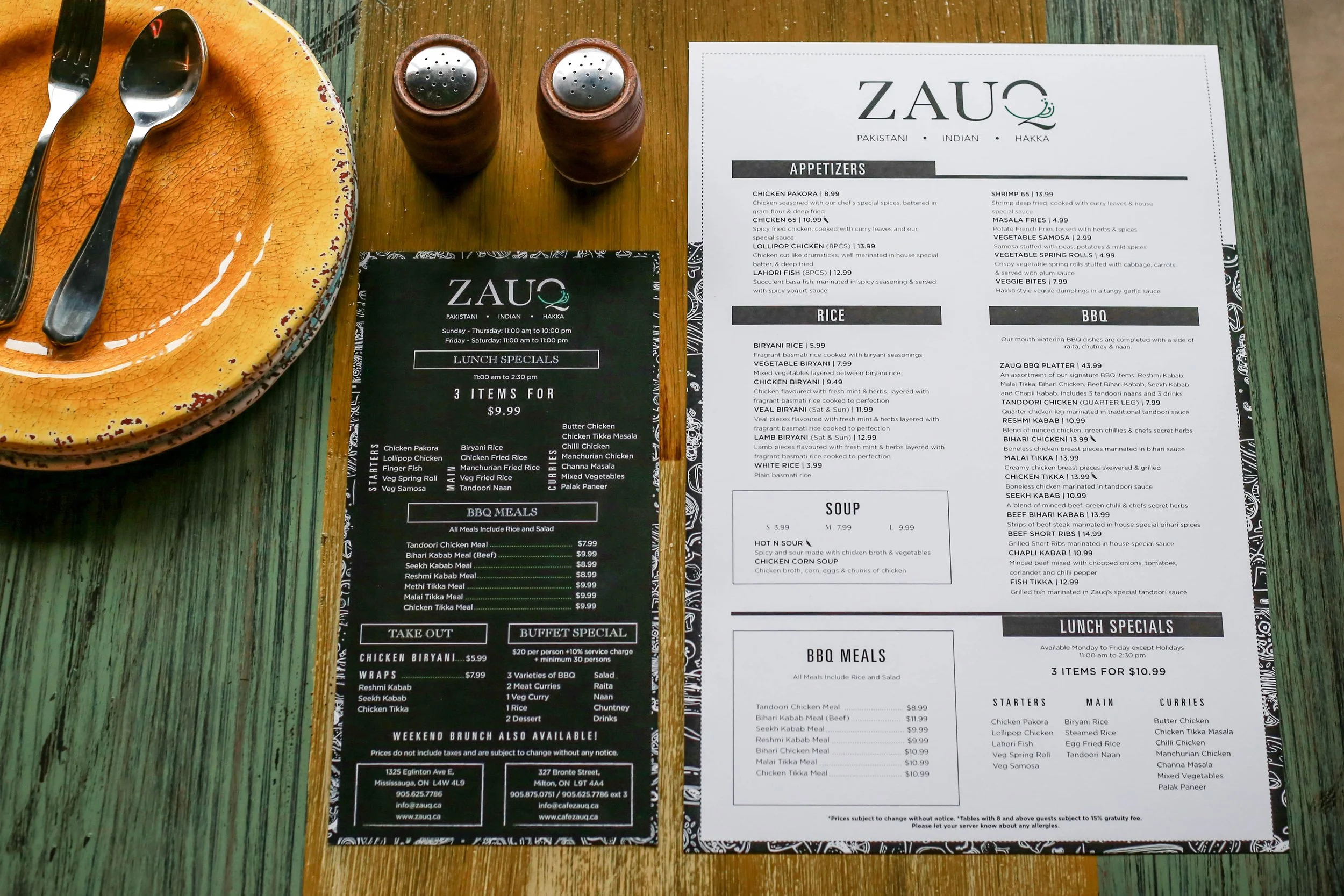 Menu design - Editorial design - Branding