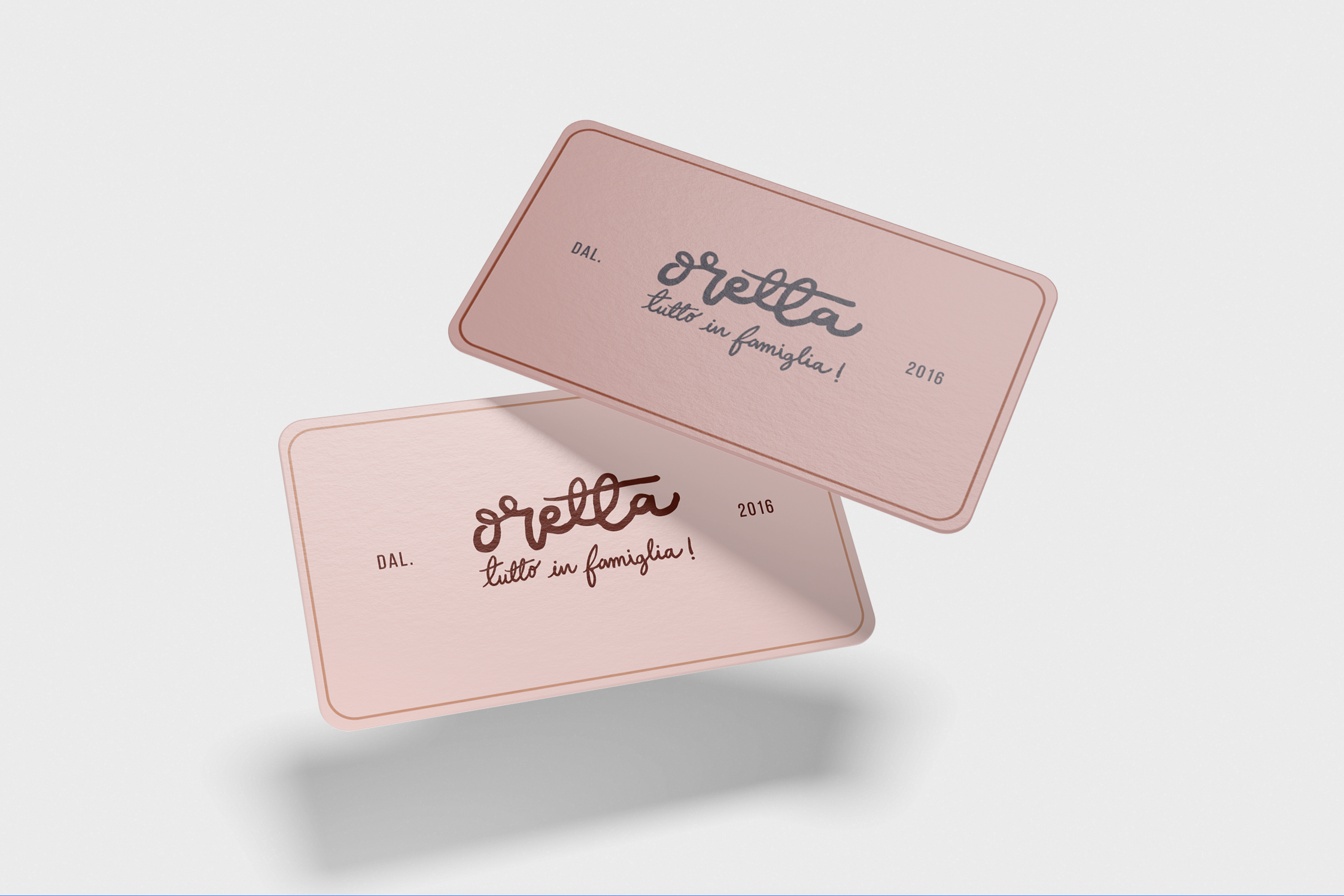 Gift card design - Custom hand-lettering - Branding