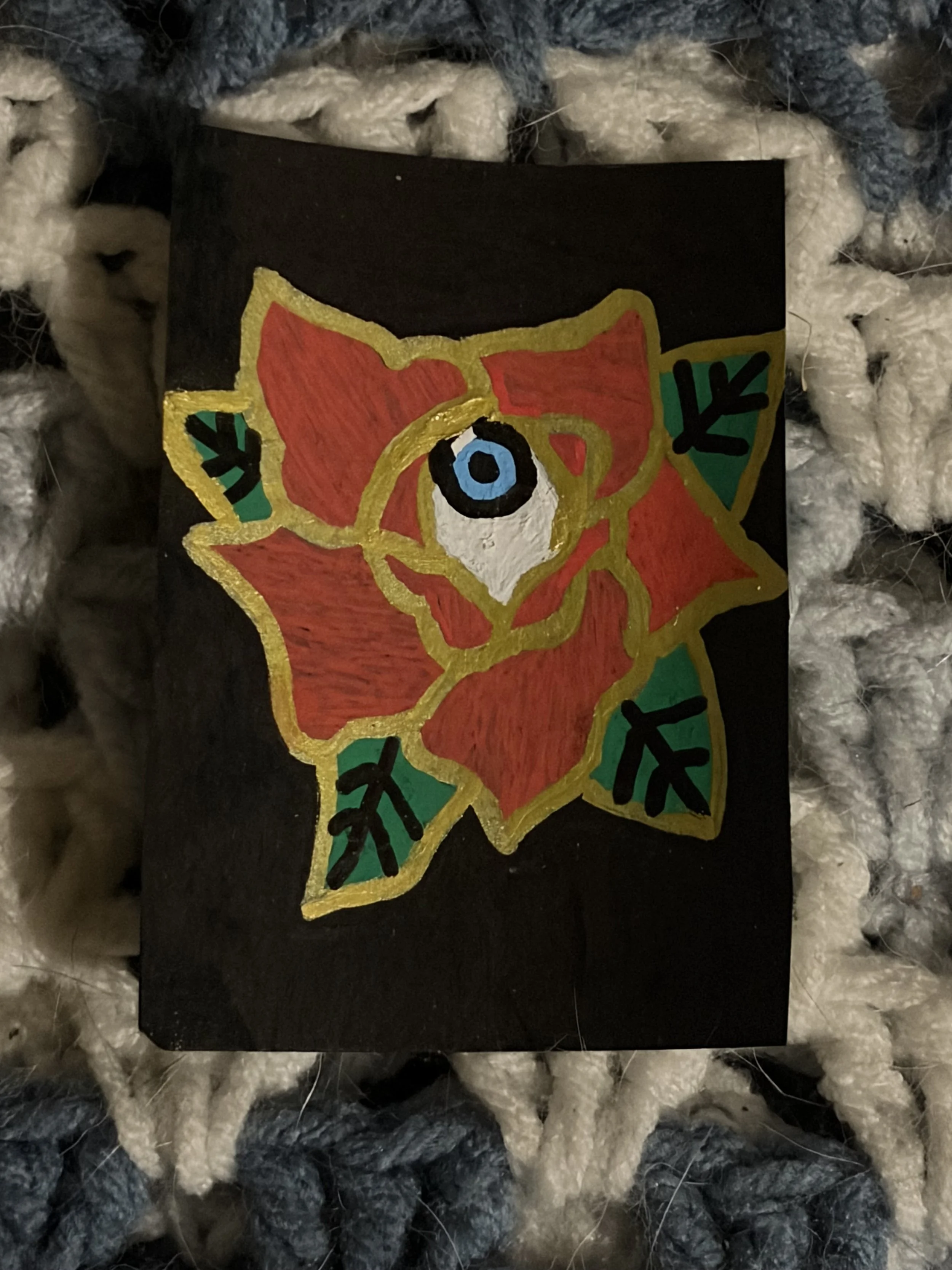 ACEO- "All Seeing Flower"