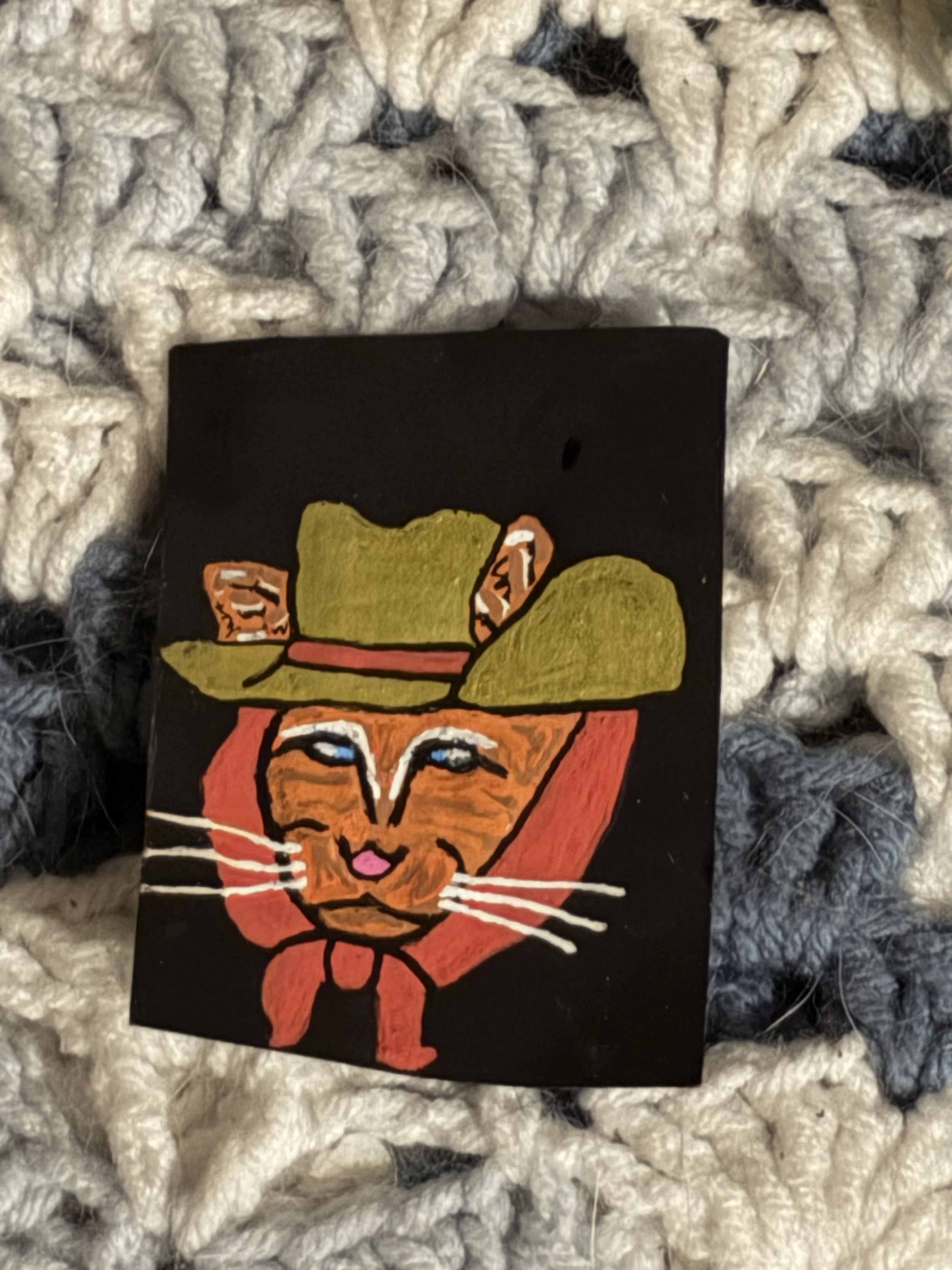 ACEO- “Cowboy Cat”