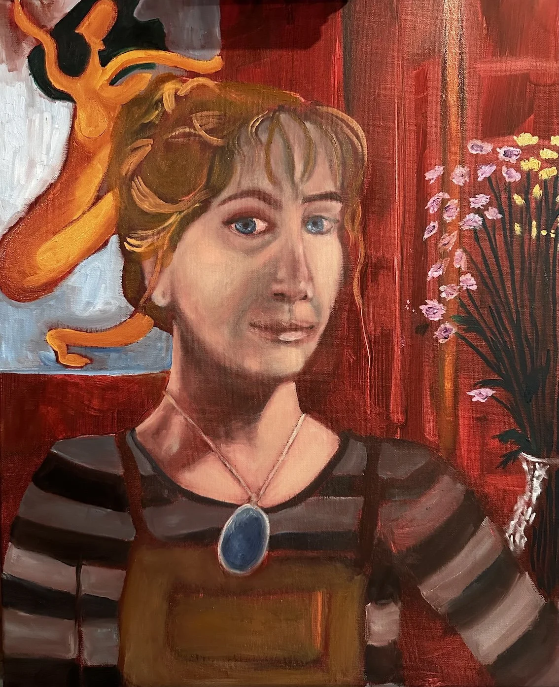 A reflection of me - self portrait in mirror
Oil on canvas
50cm x 40cm
2026